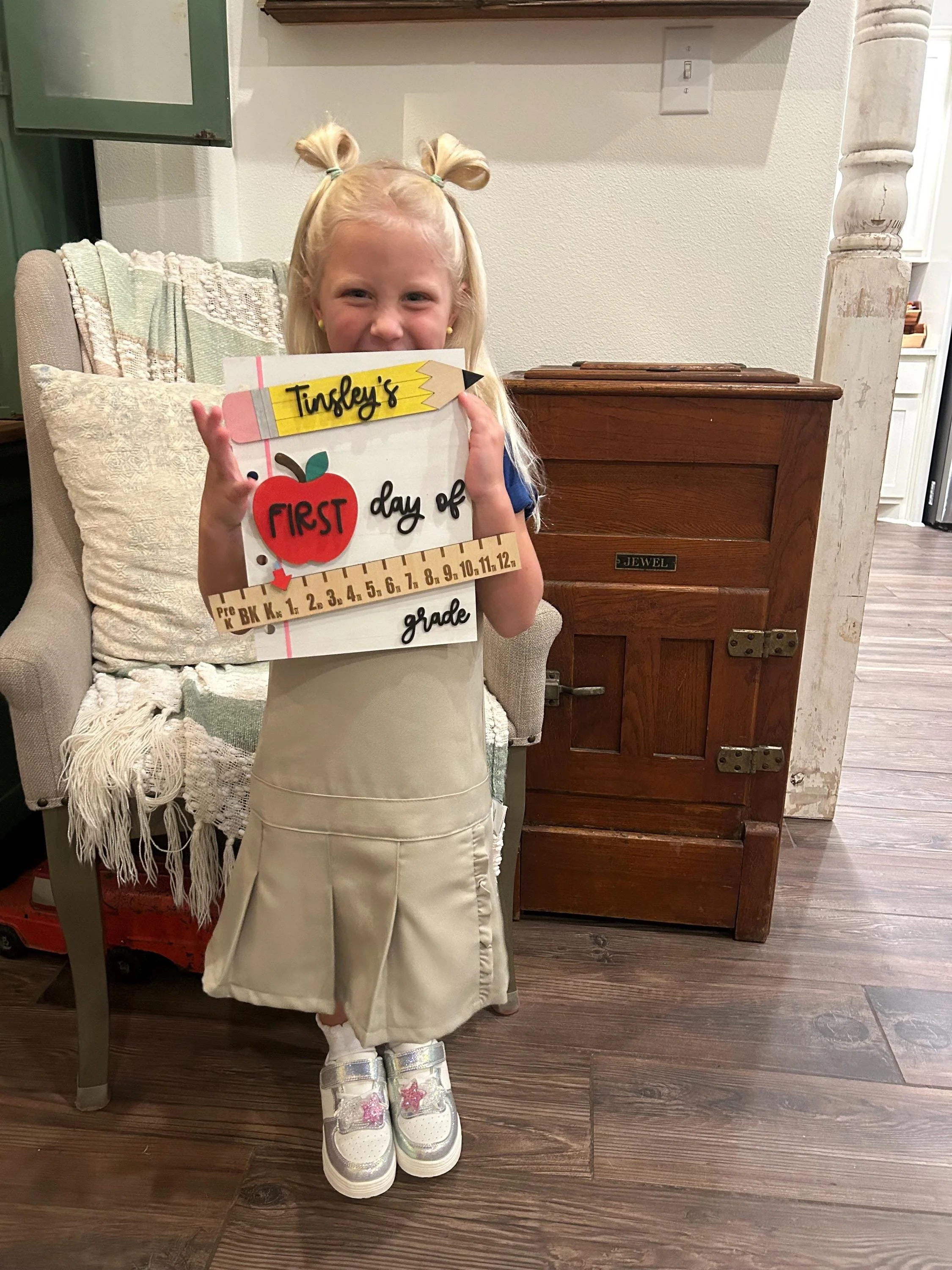 Ruler First and Last Day of School Sign