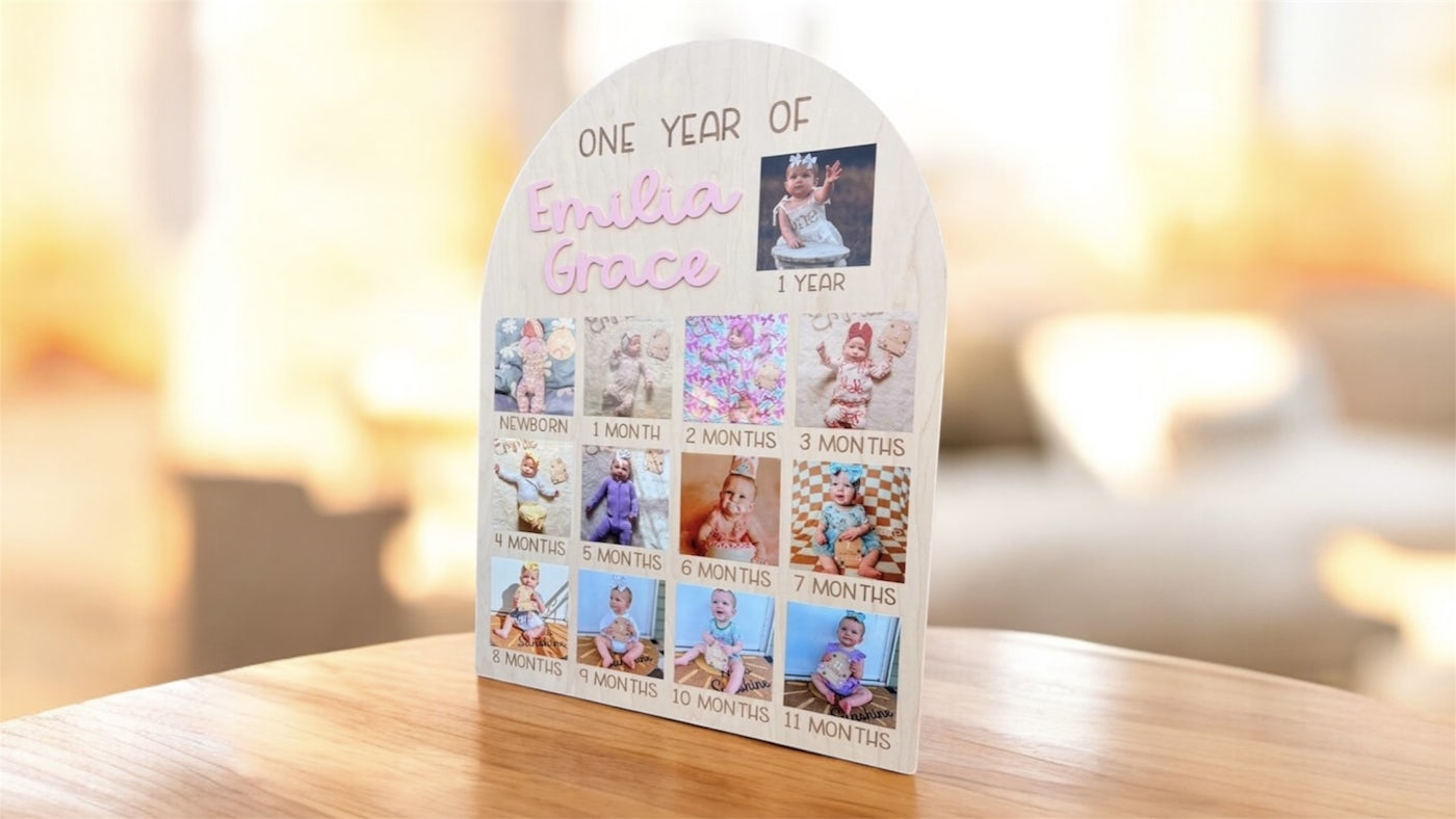 Baby's First Year Photo Board