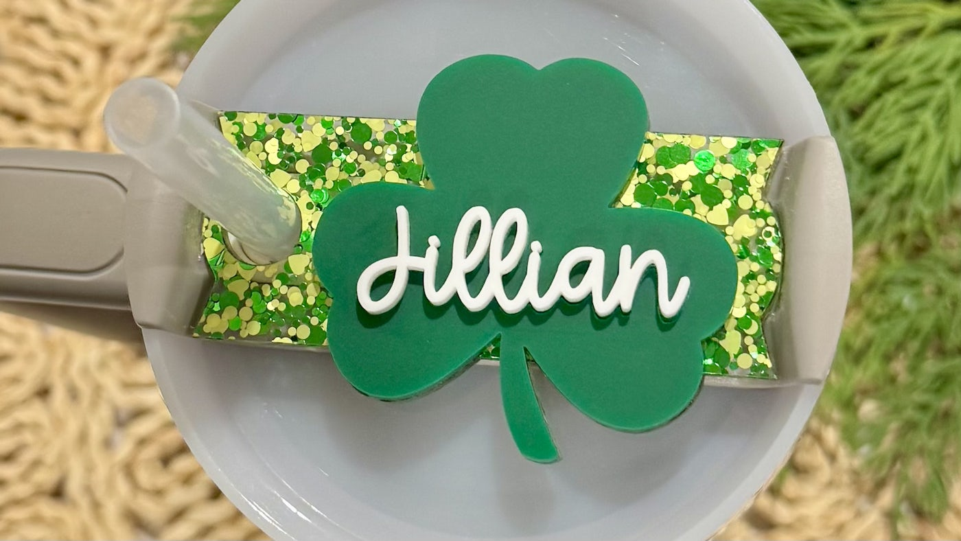 Lucky Shamrock Name Plate for Stanley