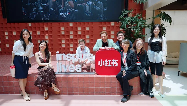 Danilo McGarry and the Nexthing delegation at RedNote in Shanghai
