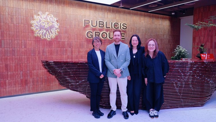 Danilo McGarry and the Nexthing team at Publicis Groupe's Shanghai headquarters, where Danilo gave a talk