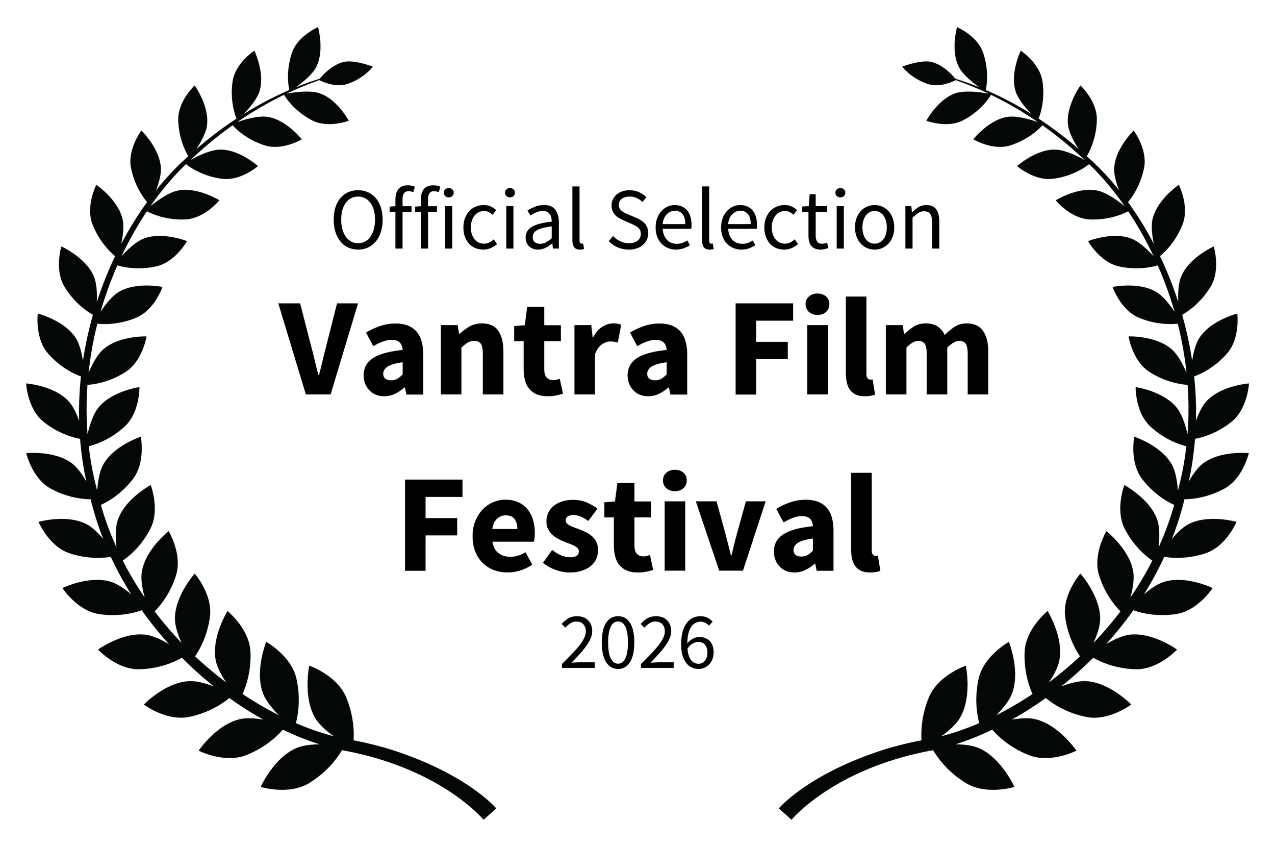 Black silhouette of a laurel wreath surrounding the words 'Best Motion Picture' in gray text.