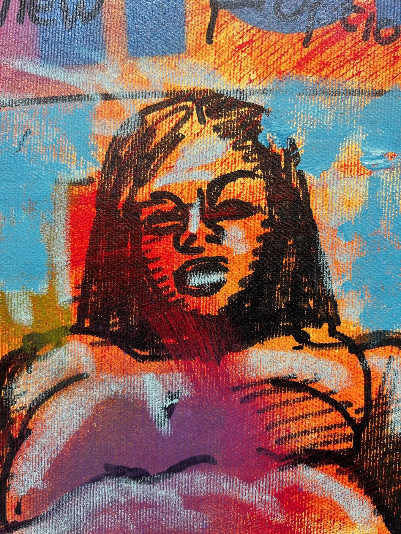 Peter Klashorst, Flickr, mixed media on canvas, 55 × 50 cm — photo 5