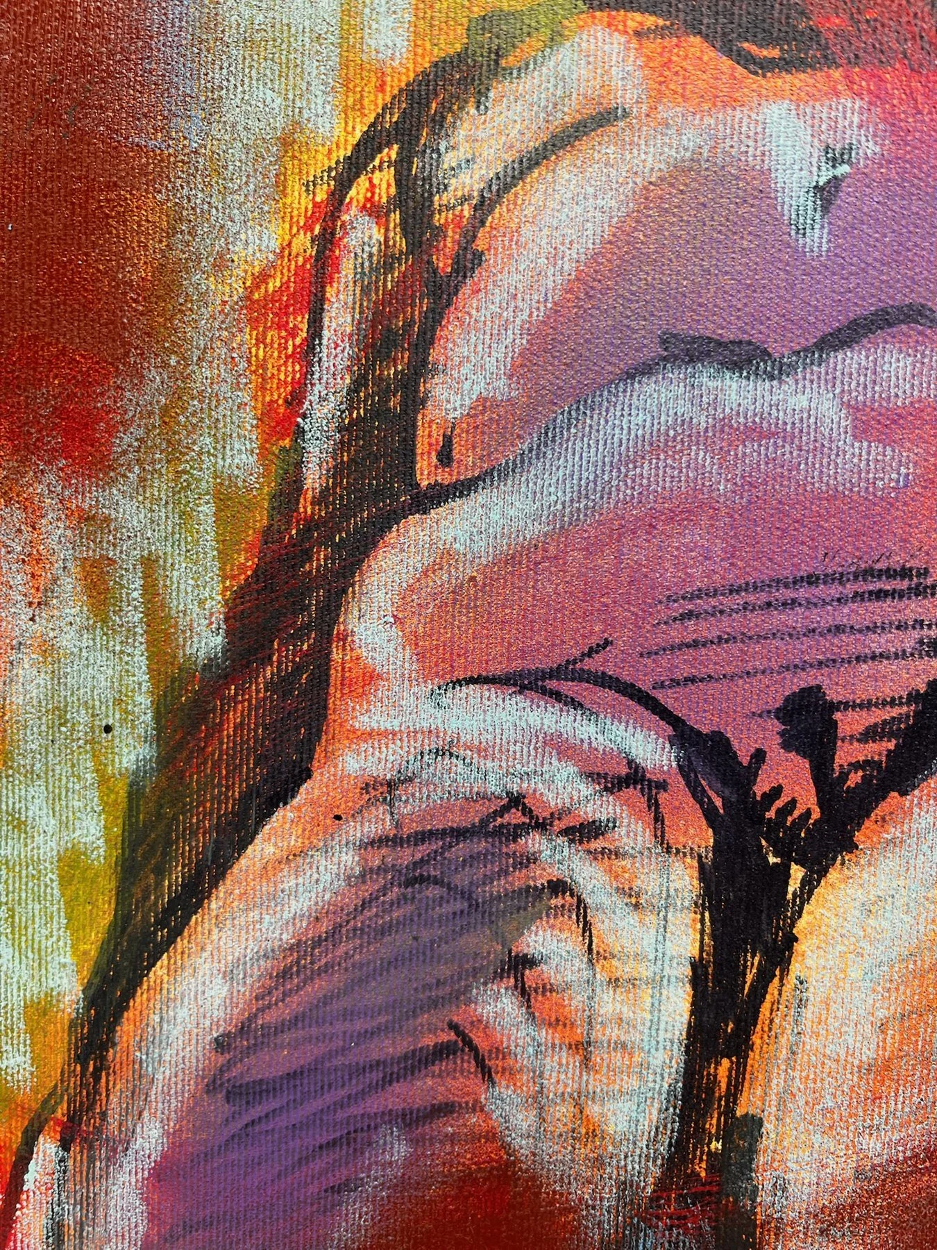 Peter Klashorst, Flickr, mixed media on canvas, 55 × 50 cm — photo 6