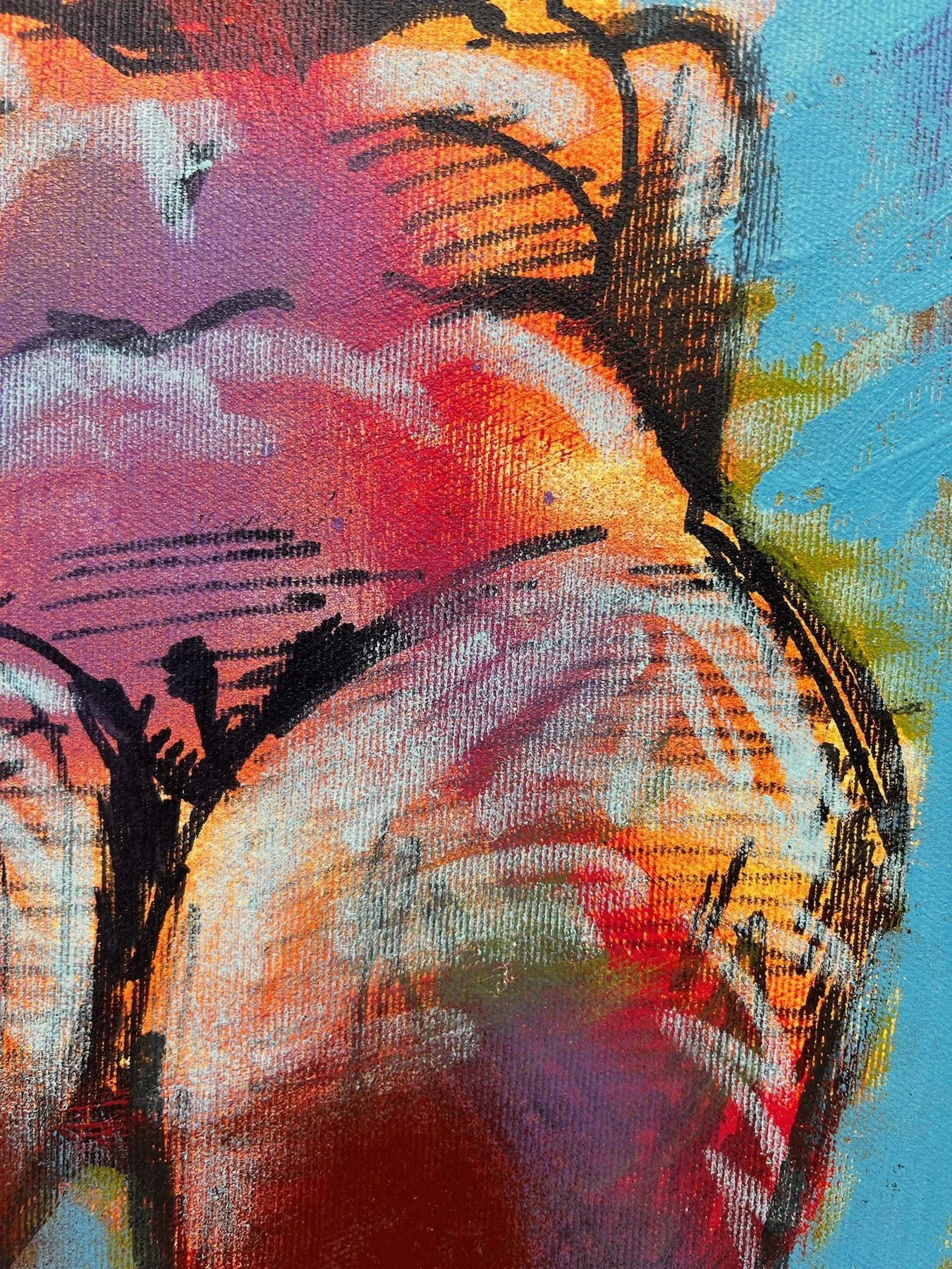 Peter Klashorst, Flickr, mixed media on canvas, 55 × 50 cm — photo 7