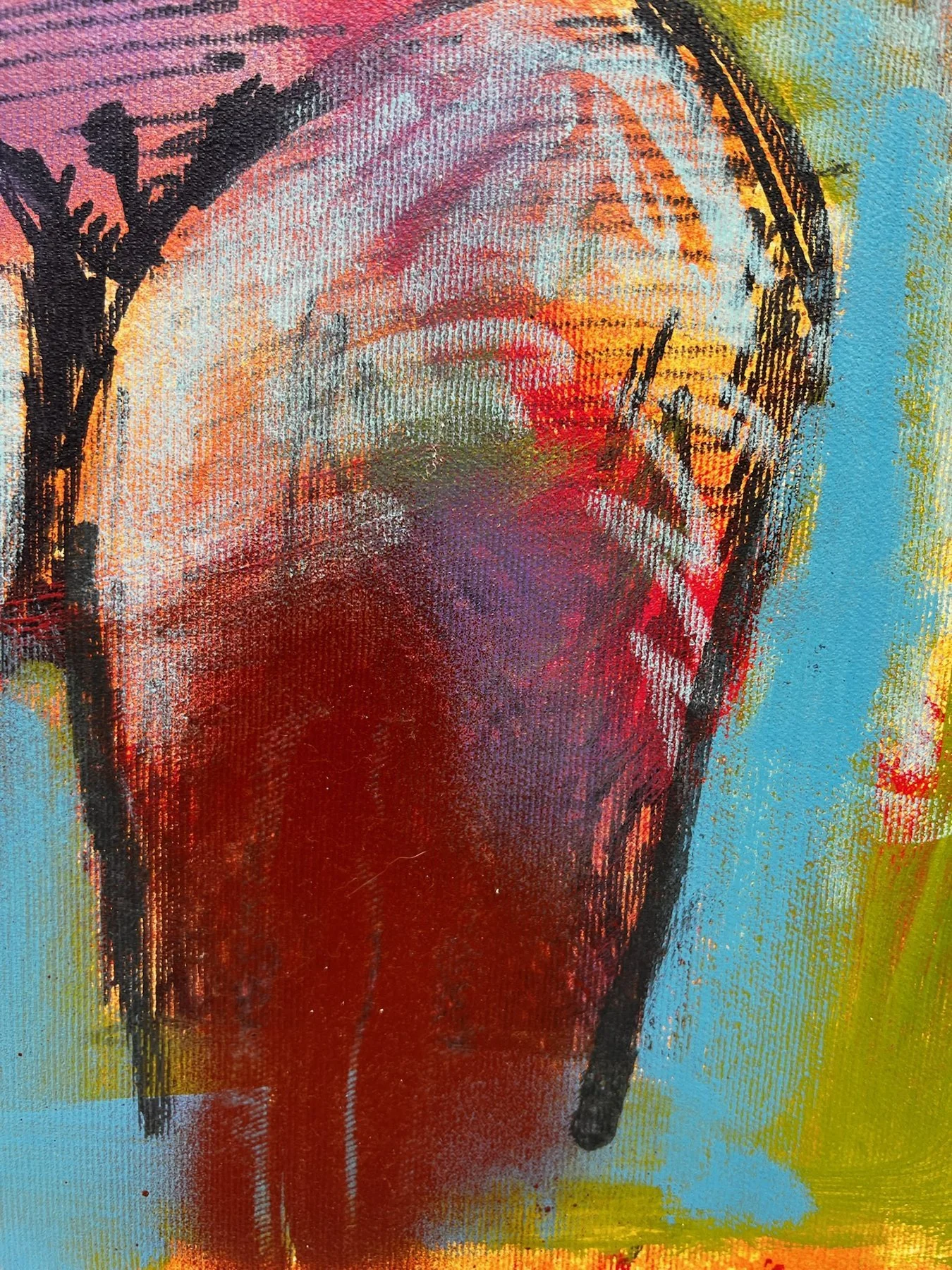 Peter Klashorst, Flickr, mixed media on canvas, 55 × 50 cm — photo 8