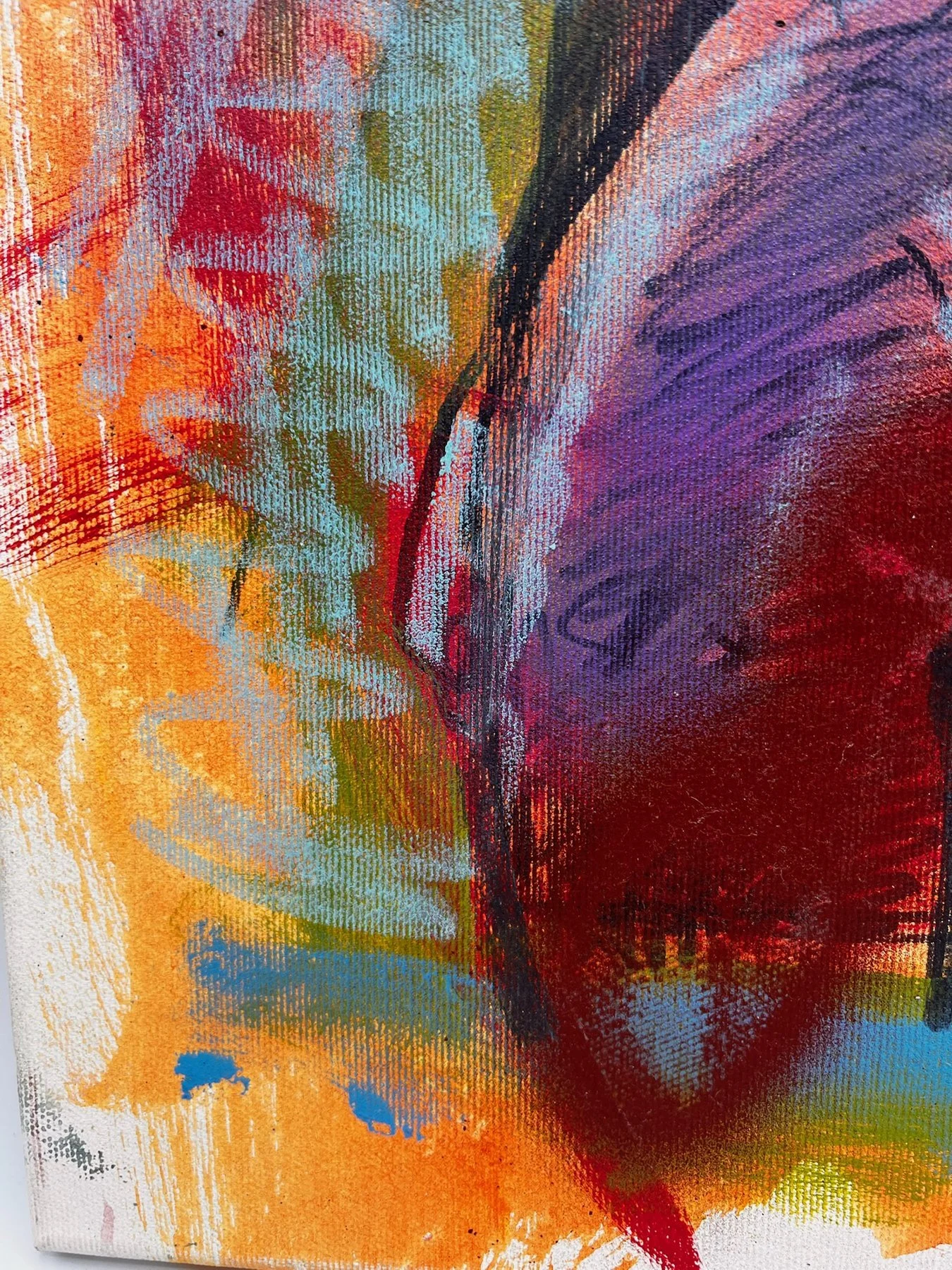 Peter Klashorst, Flickr, mixed media on canvas, 55 × 50 cm — photo 9
