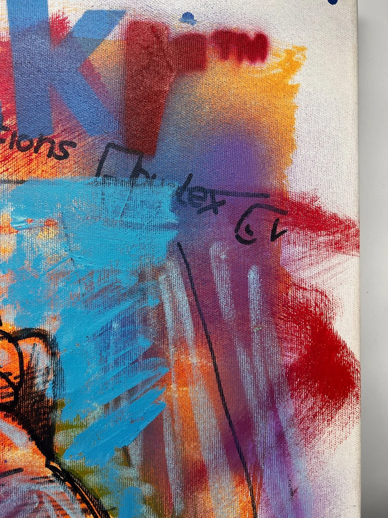 Peter Klashorst, Flickr, mixed media on canvas, 55 × 50 cm — photo 11