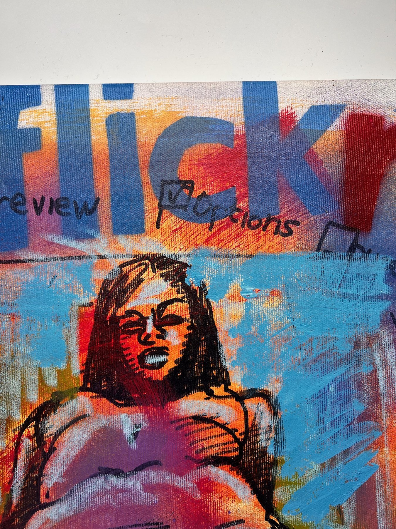 Peter Klashorst, Flickr, mixed media on canvas, 55 × 50 cm — photo 12
