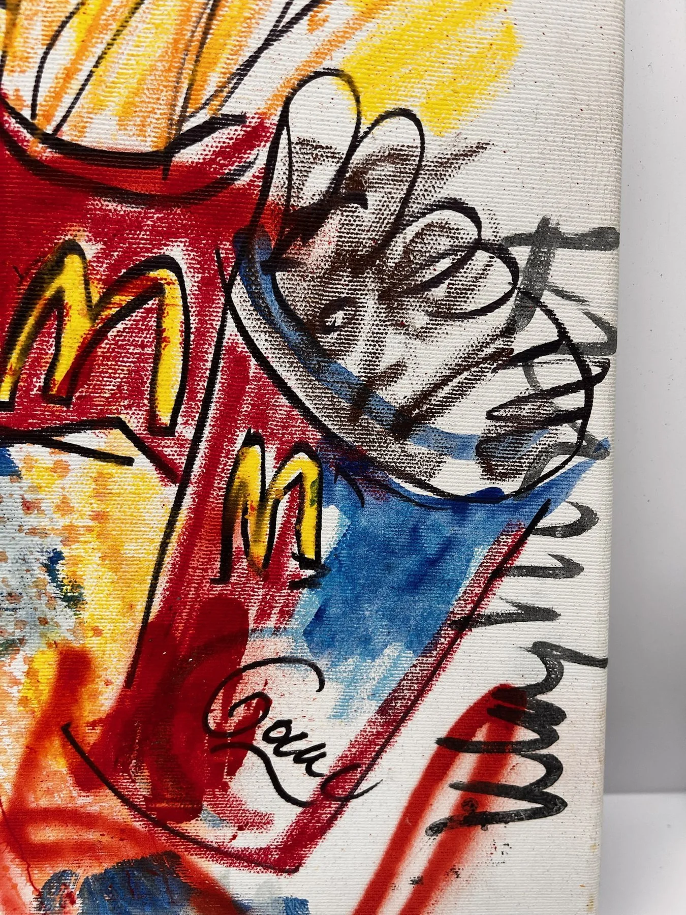 Peter Klashorst, Fast Food, mixed media on canvas, 55 × 50 cm — photo 3