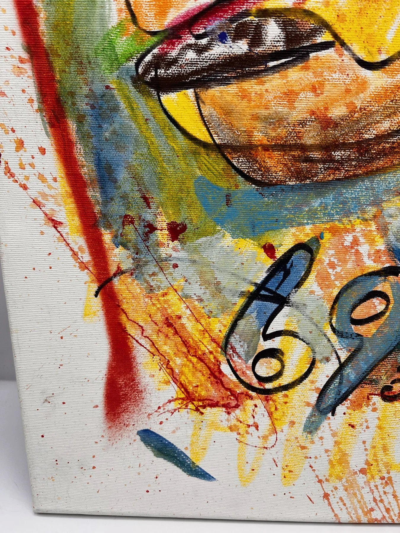 Peter Klashorst, Fast Food, mixed media on canvas, 55 × 50 cm — photo 5