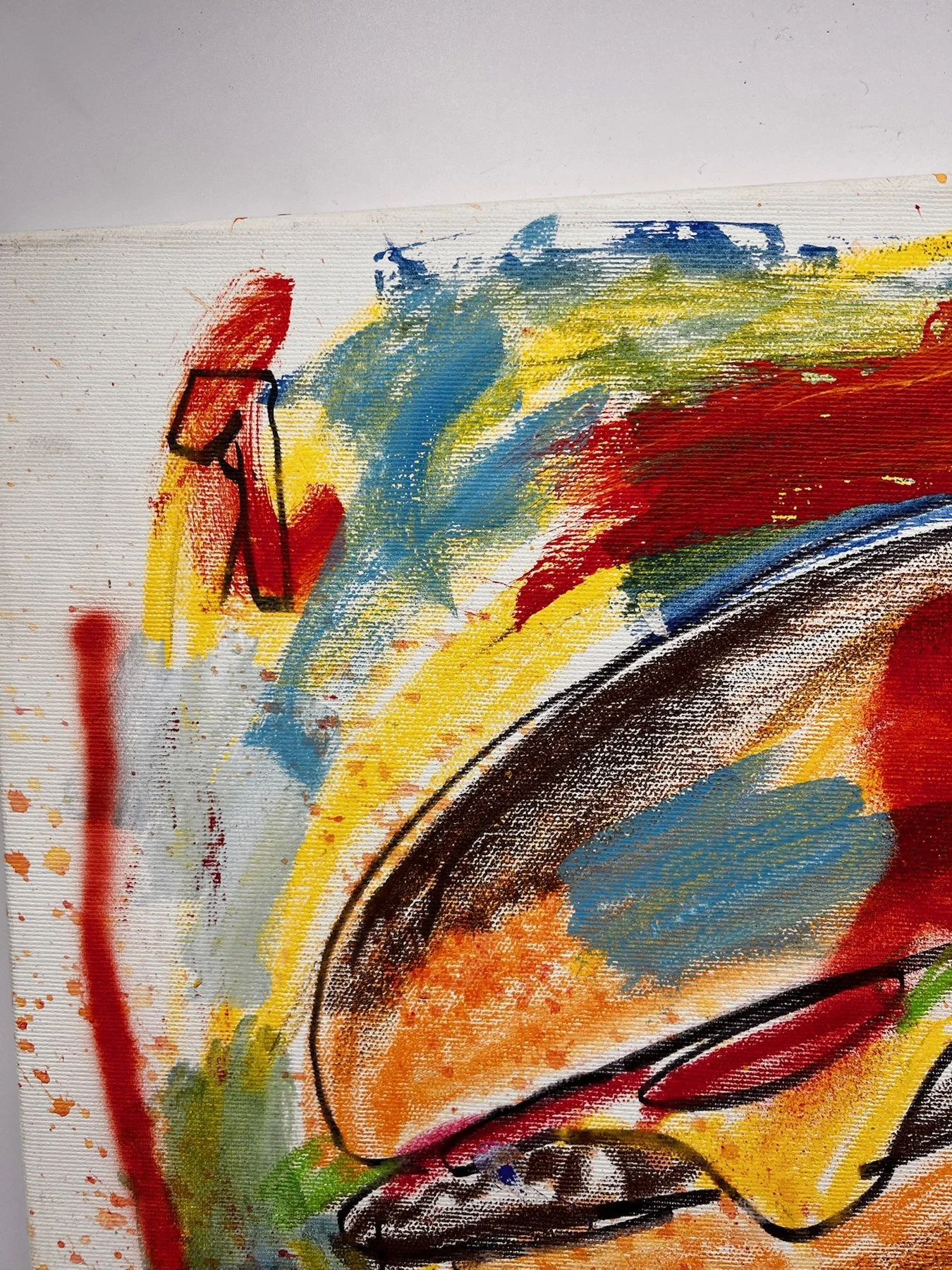 Peter Klashorst, Fast Food, mixed media on canvas, 55 × 50 cm — photo 6