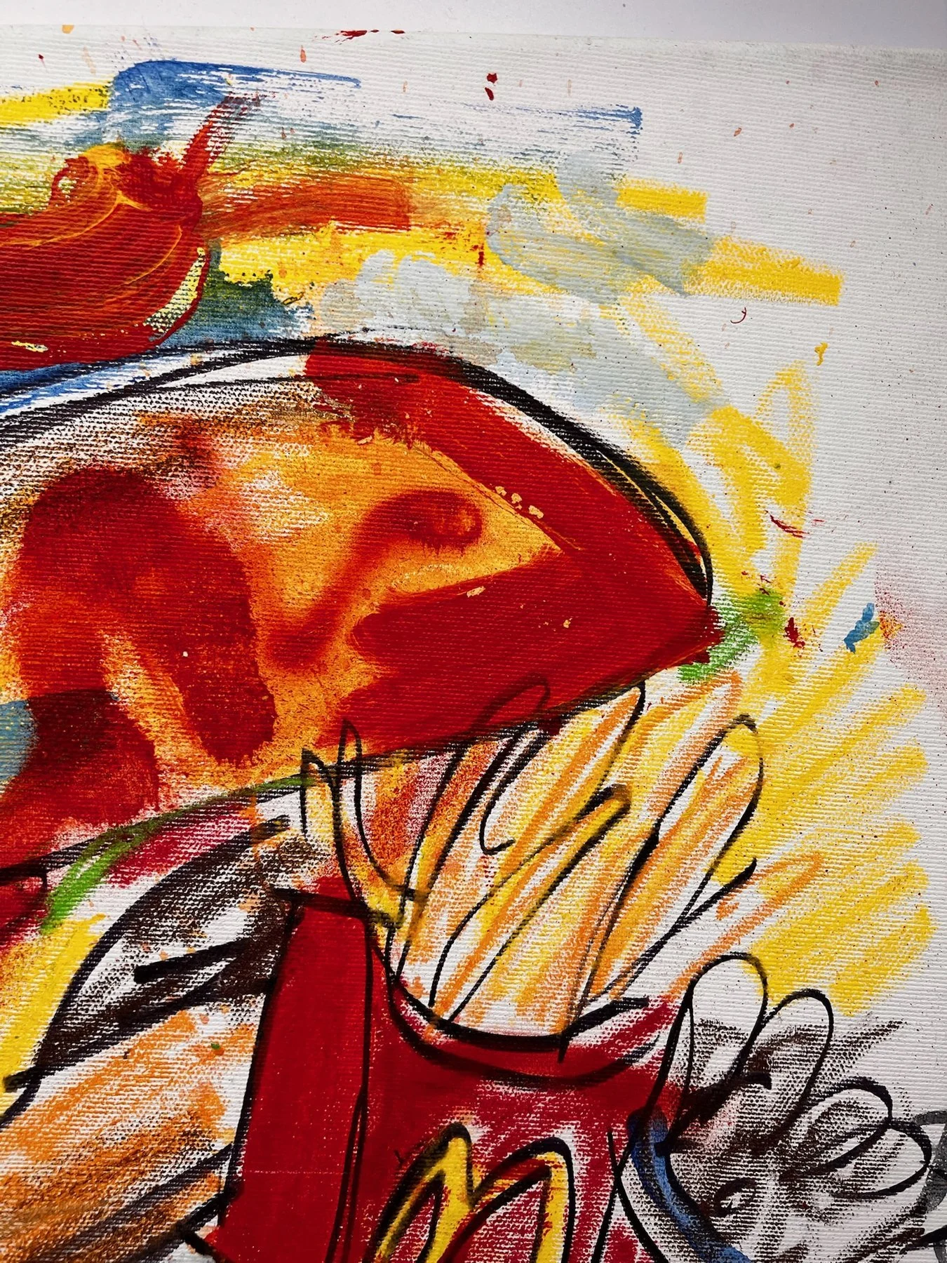 Peter Klashorst, Fast Food, mixed media on canvas, 55 × 50 cm — photo 8