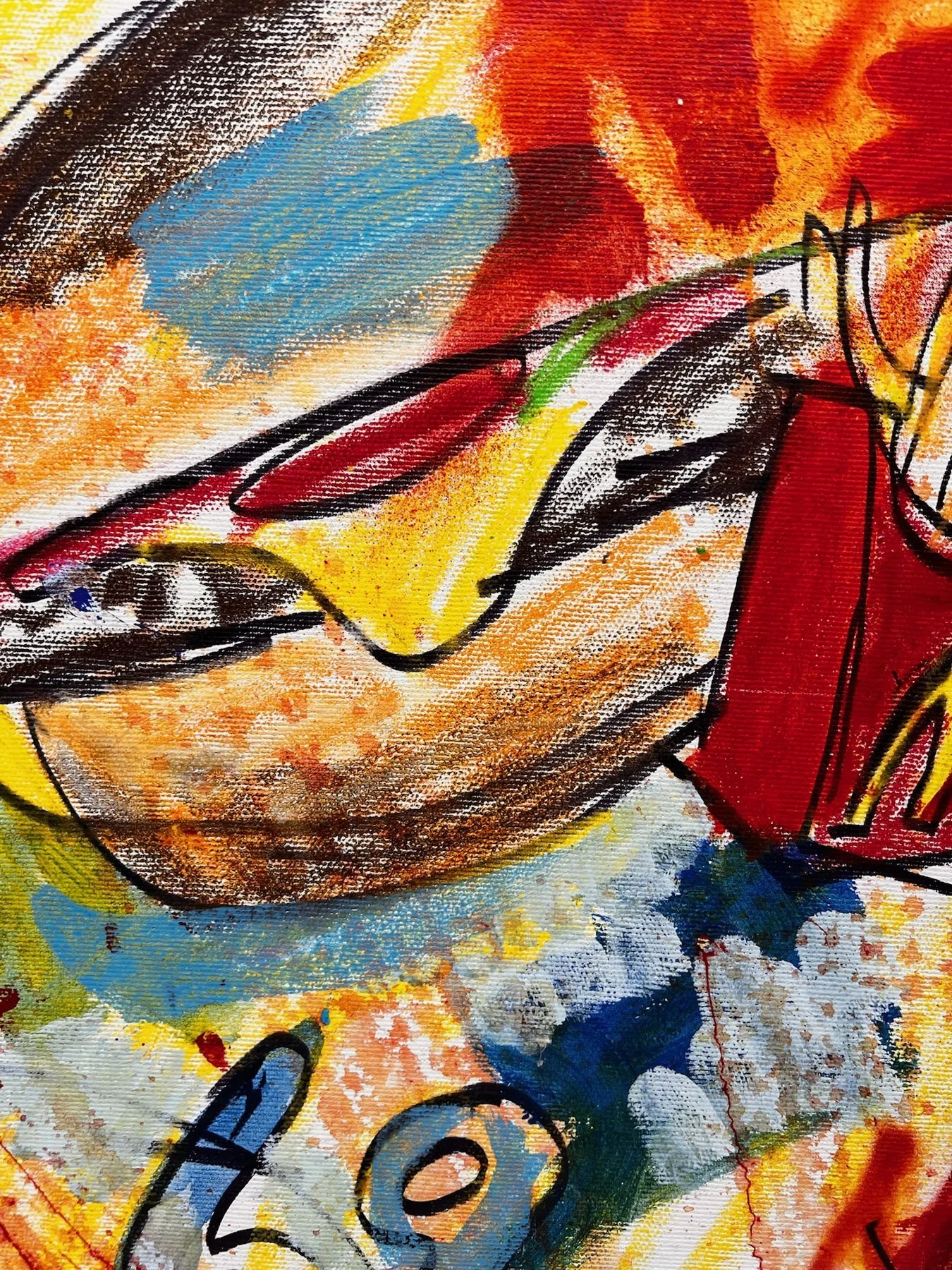 Peter Klashorst, Fast Food, mixed media on canvas, 55 × 50 cm — photo 10