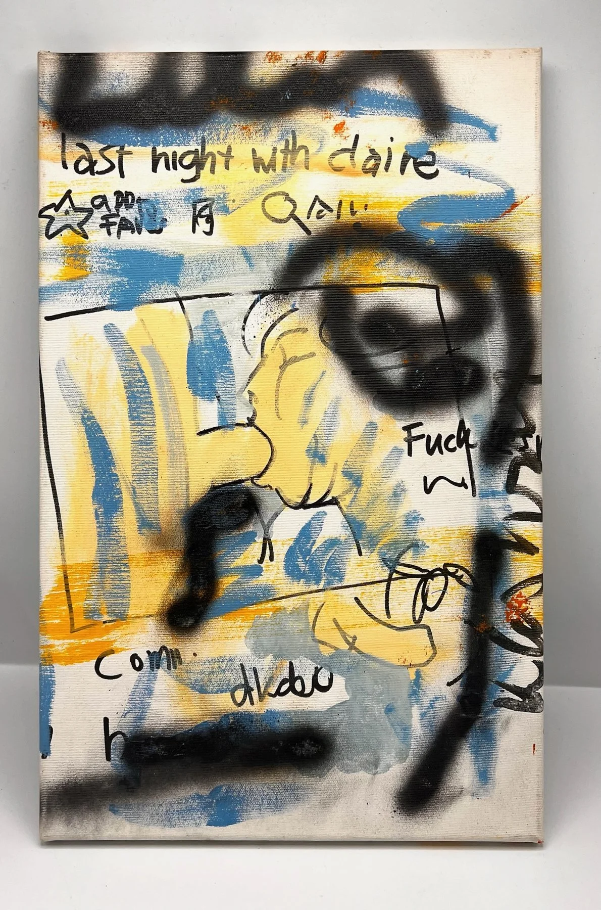 Peter Klashorst, Last Night with Claire, mixed media on canvas, 55 × 35 cm — photo 1
