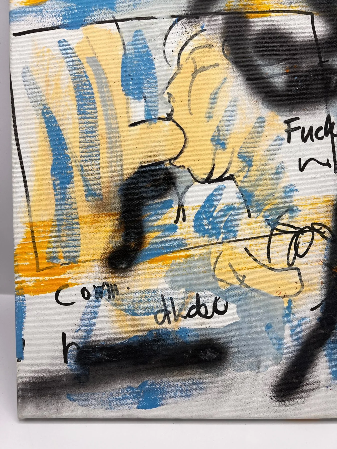 Peter Klashorst, Last Night with Claire, mixed media on canvas, 55 × 35 cm — photo 2