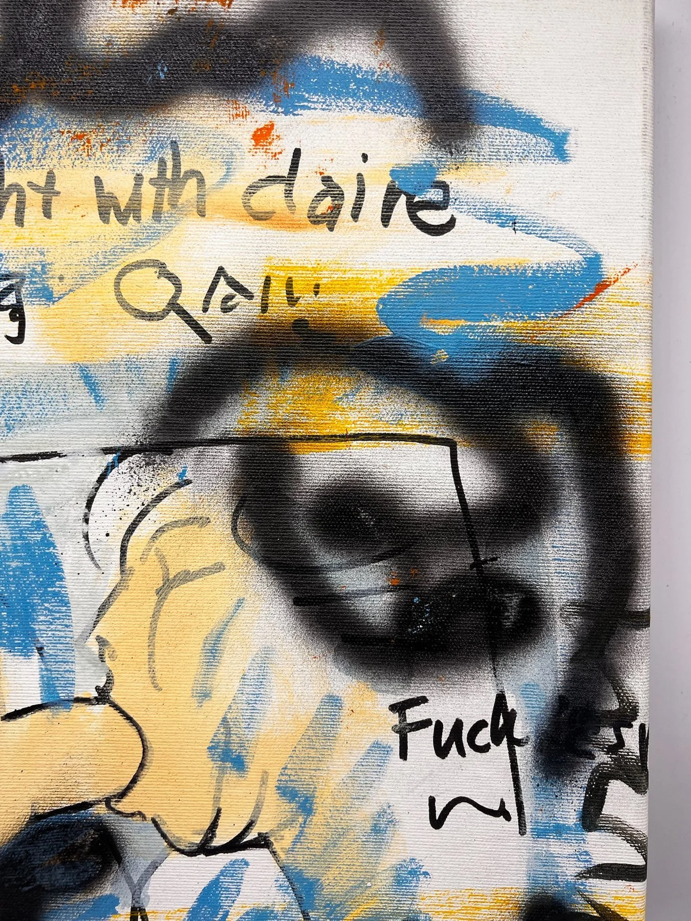 Peter Klashorst, Last Night with Claire, mixed media on canvas, 55 × 35 cm — photo 4