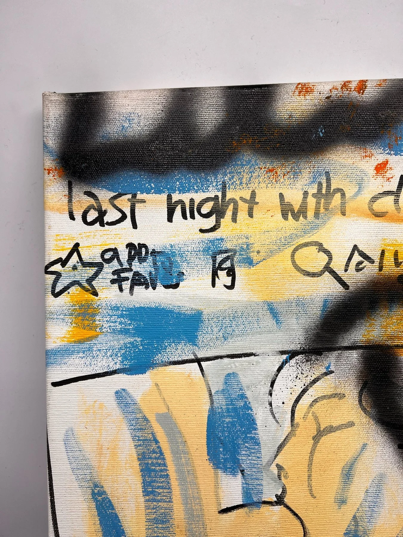Peter Klashorst, Last Night with Claire, mixed media on canvas, 55 × 35 cm — photo 7