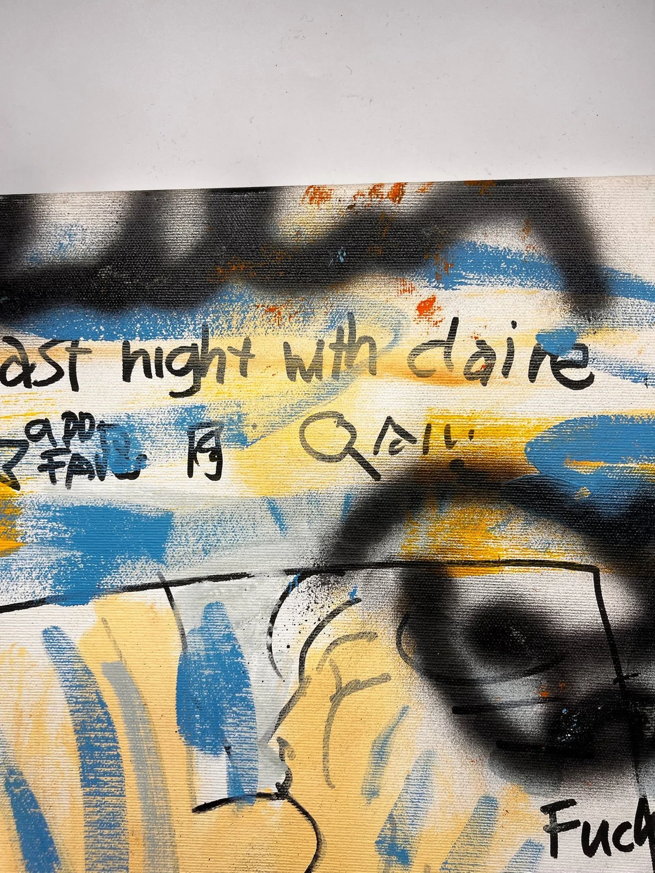 Peter Klashorst, Last Night with Claire, mixed media on canvas, 55 × 35 cm — photo 9