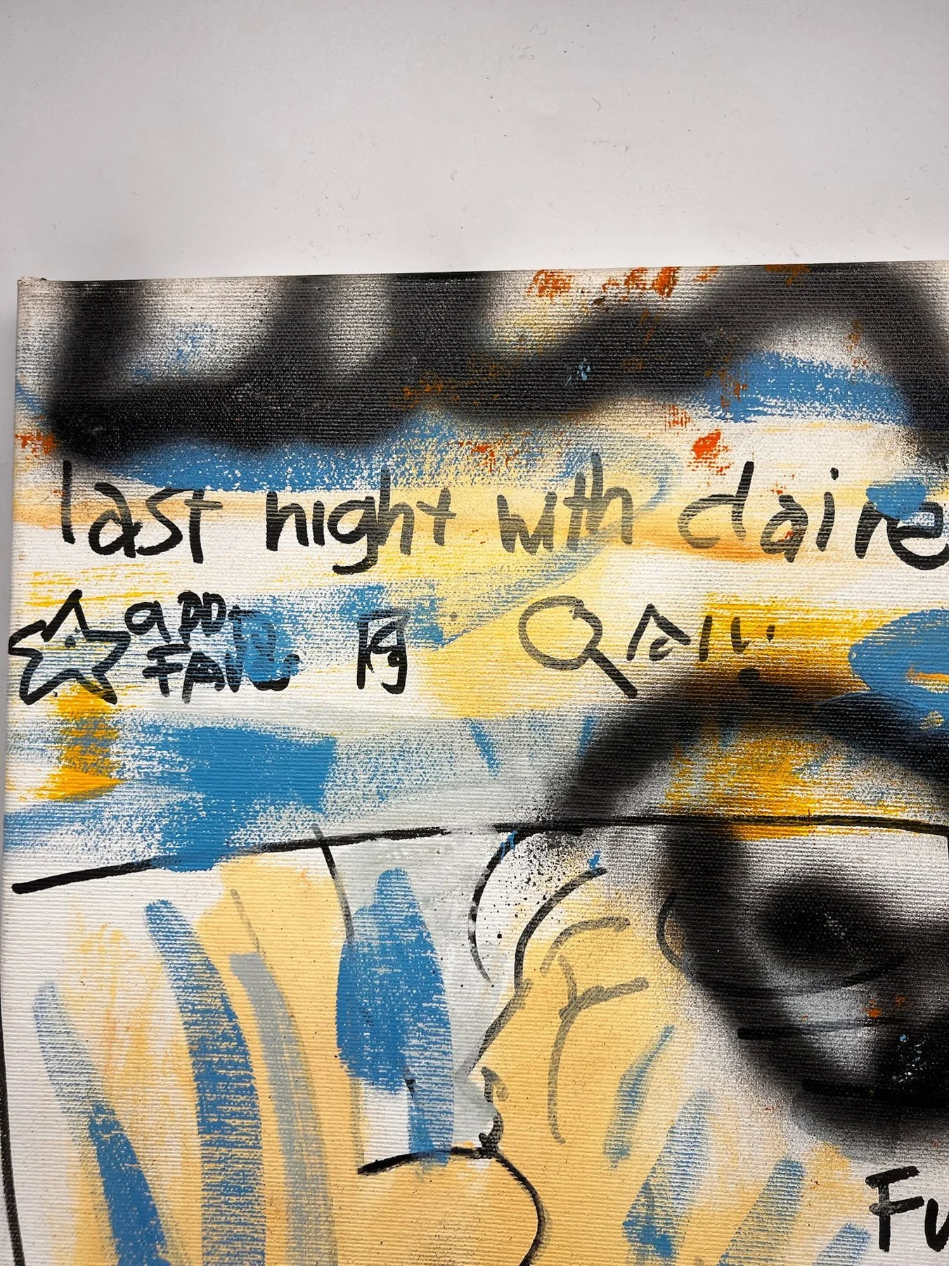 Peter Klashorst, Last Night with Claire, mixed media on canvas, 55 × 35 cm — photo 10