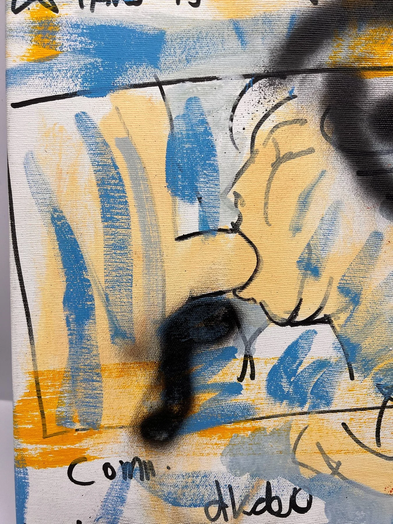 Peter Klashorst, Last Night with Claire, mixed media on canvas, 55 × 35 cm — photo 11