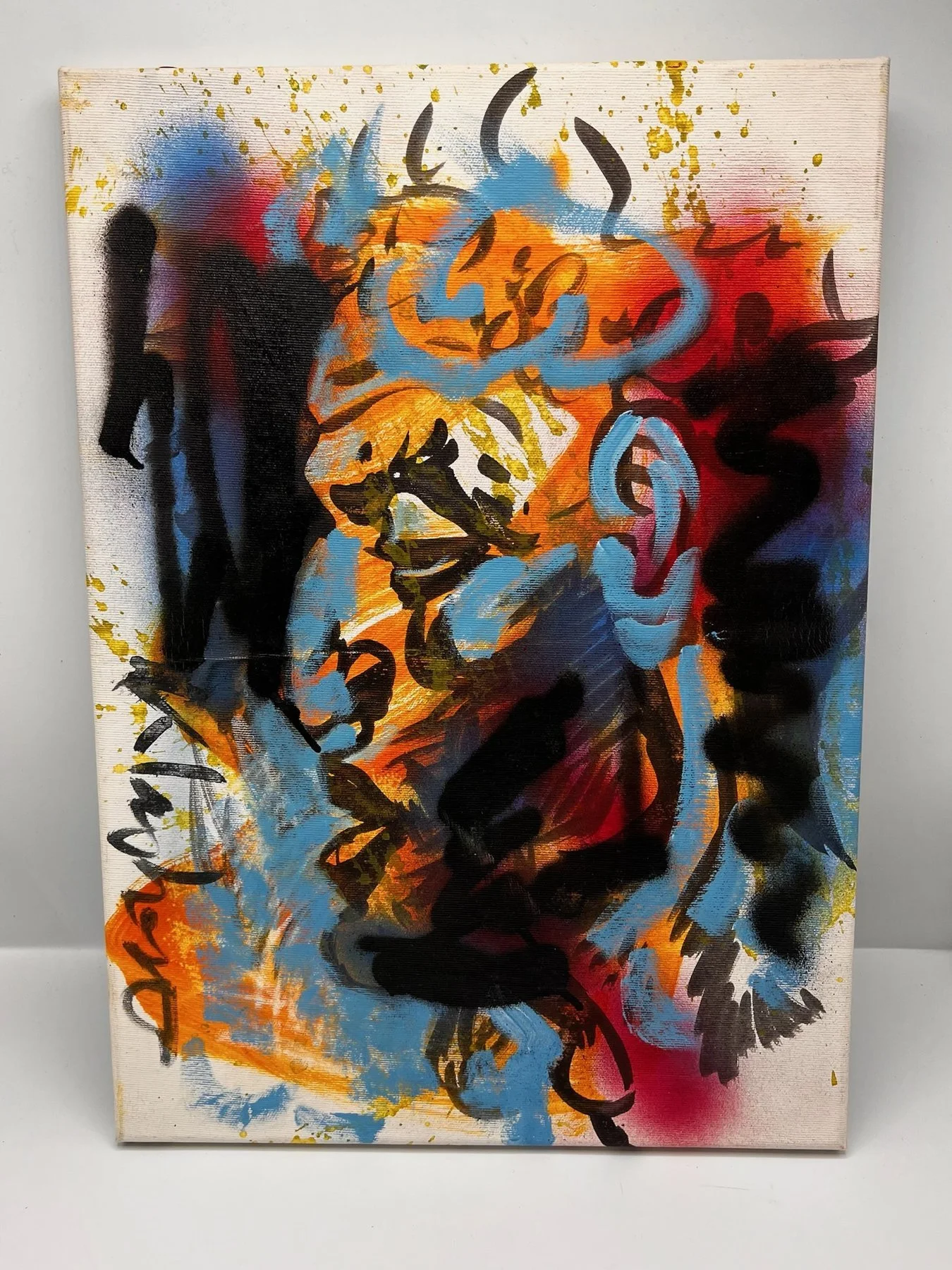 Peter Klashorst, African Man, mixed media on canvas, 53 × 38 cm — photo 1