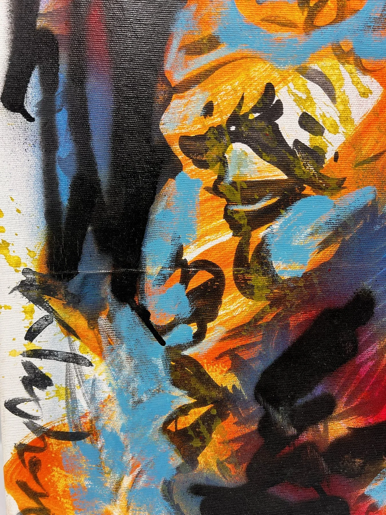 Peter Klashorst, African Man, mixed media on canvas, 53 × 38 cm — photo 2