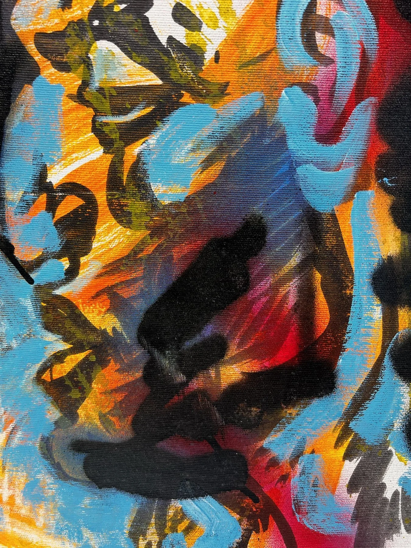Peter Klashorst, African Man, mixed media on canvas, 53 × 38 cm — photo 4