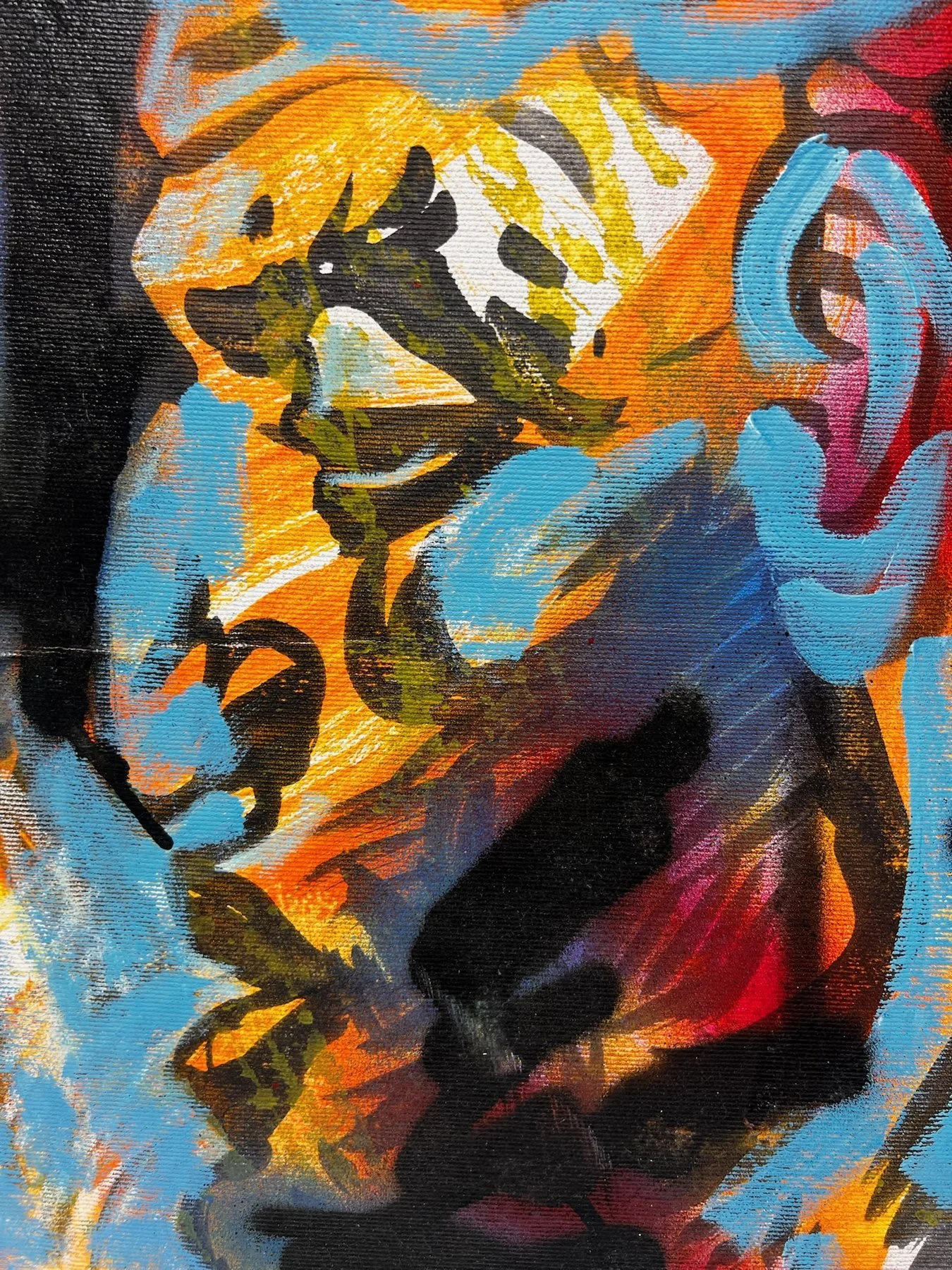 Peter Klashorst, African Man, mixed media on canvas, 53 × 38 cm — photo 13