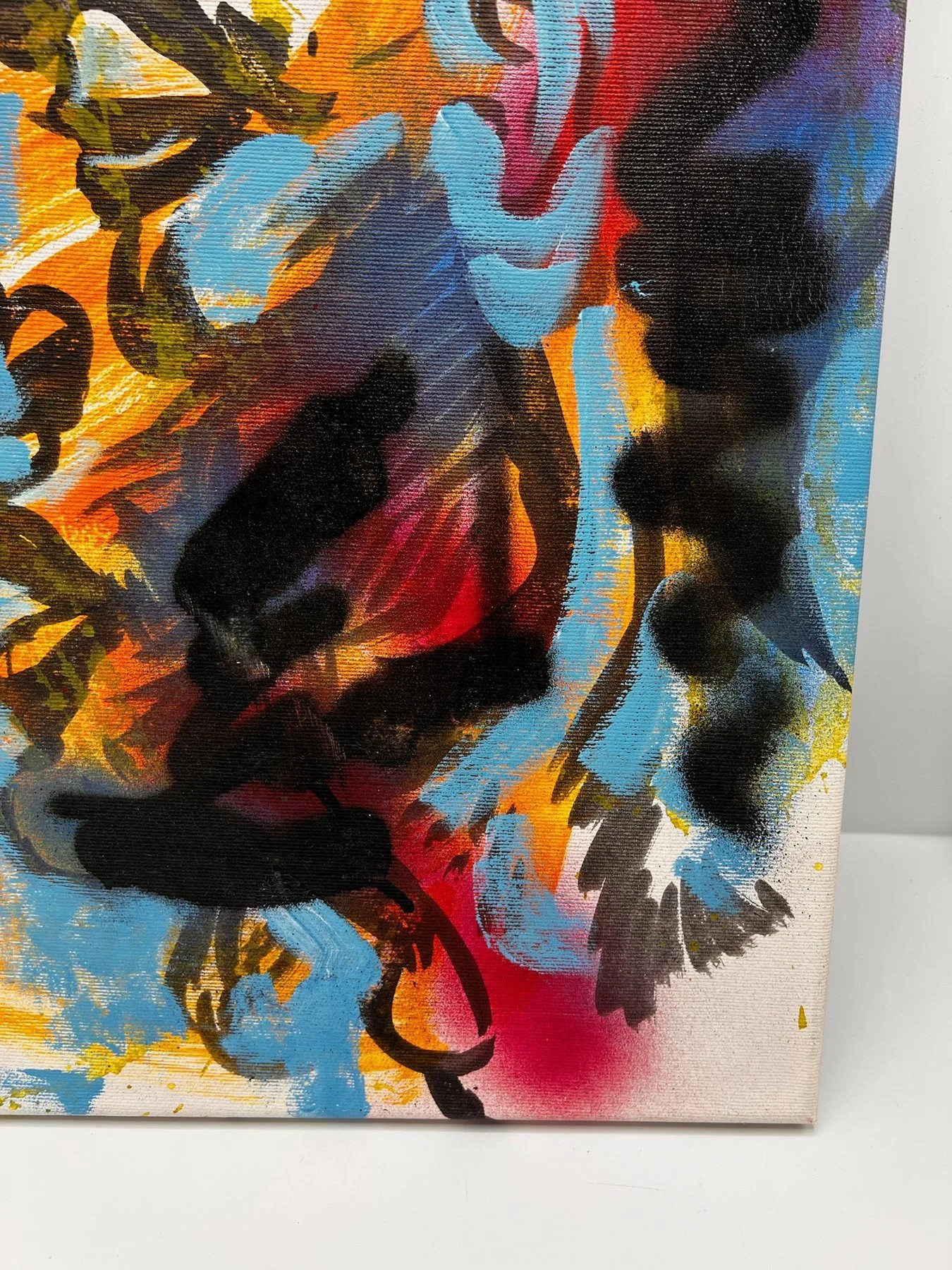 Peter Klashorst, African Man, mixed media on canvas, 53 × 38 cm — photo 15
