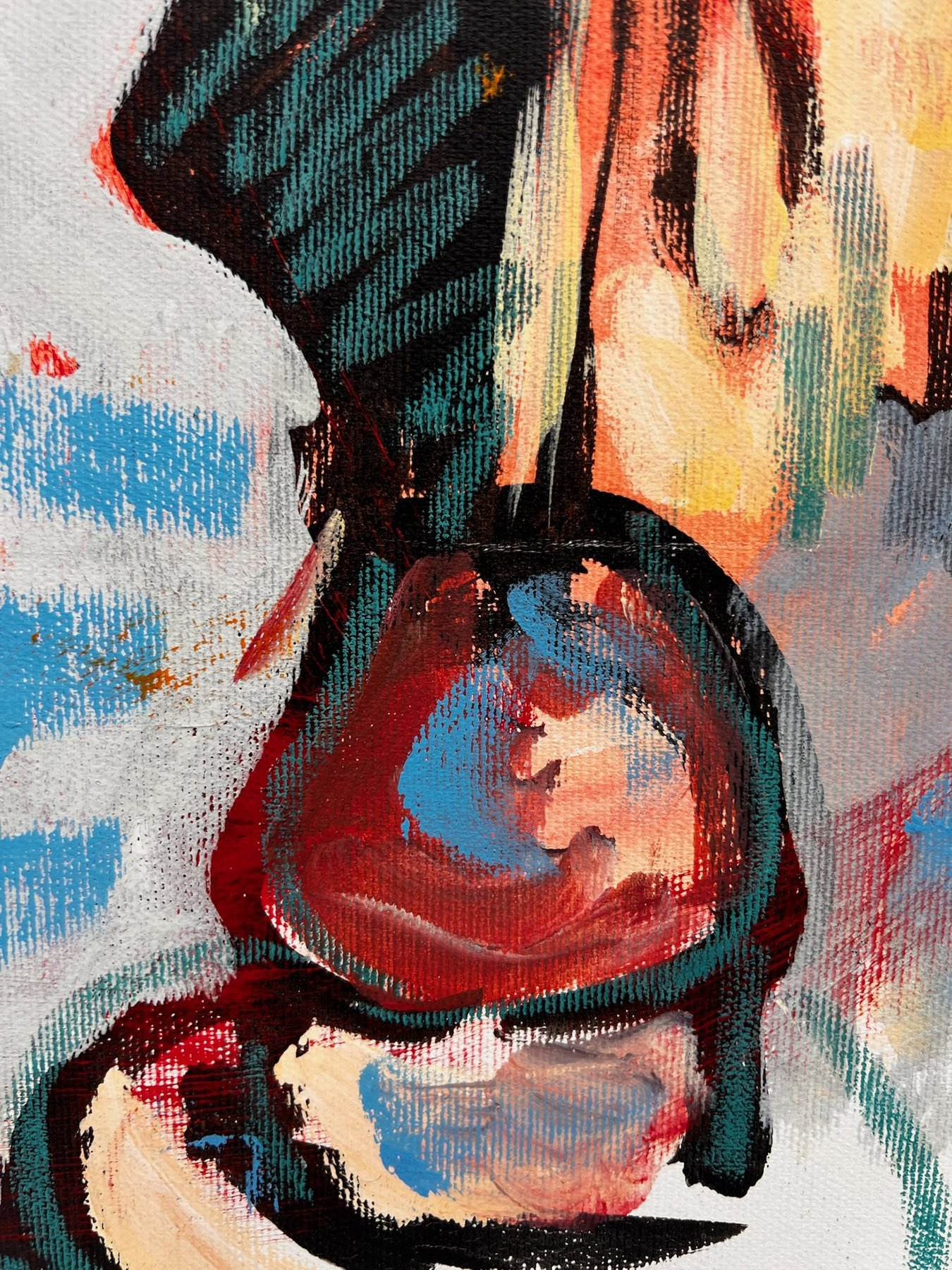 Peter Klashorst, Cherry, mixed media on canvas, 45 × 60 cm — photo 4