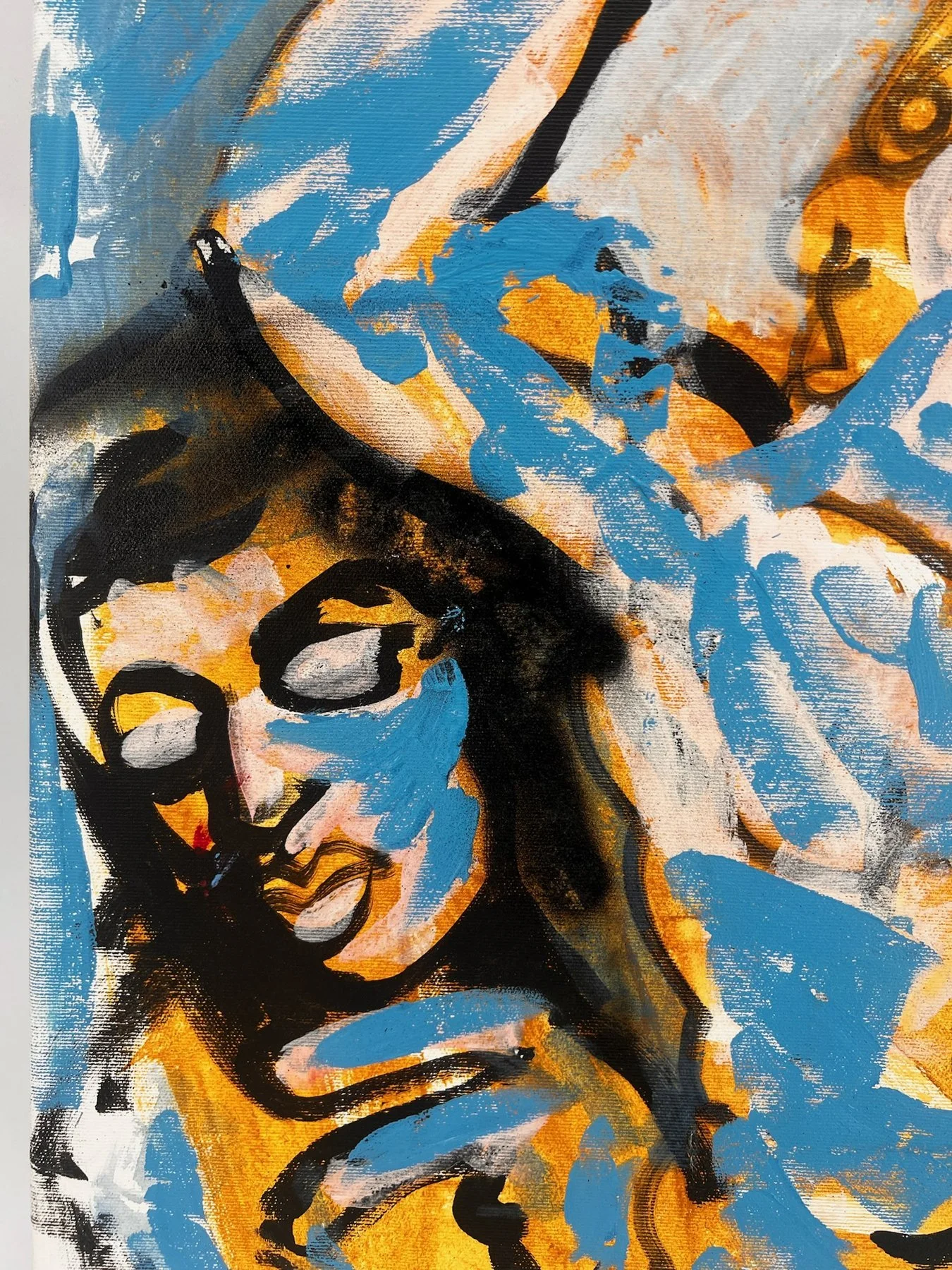 Peter Klashorst, Boys, mixed media on canvas, 65 × 50 cm — photo 2