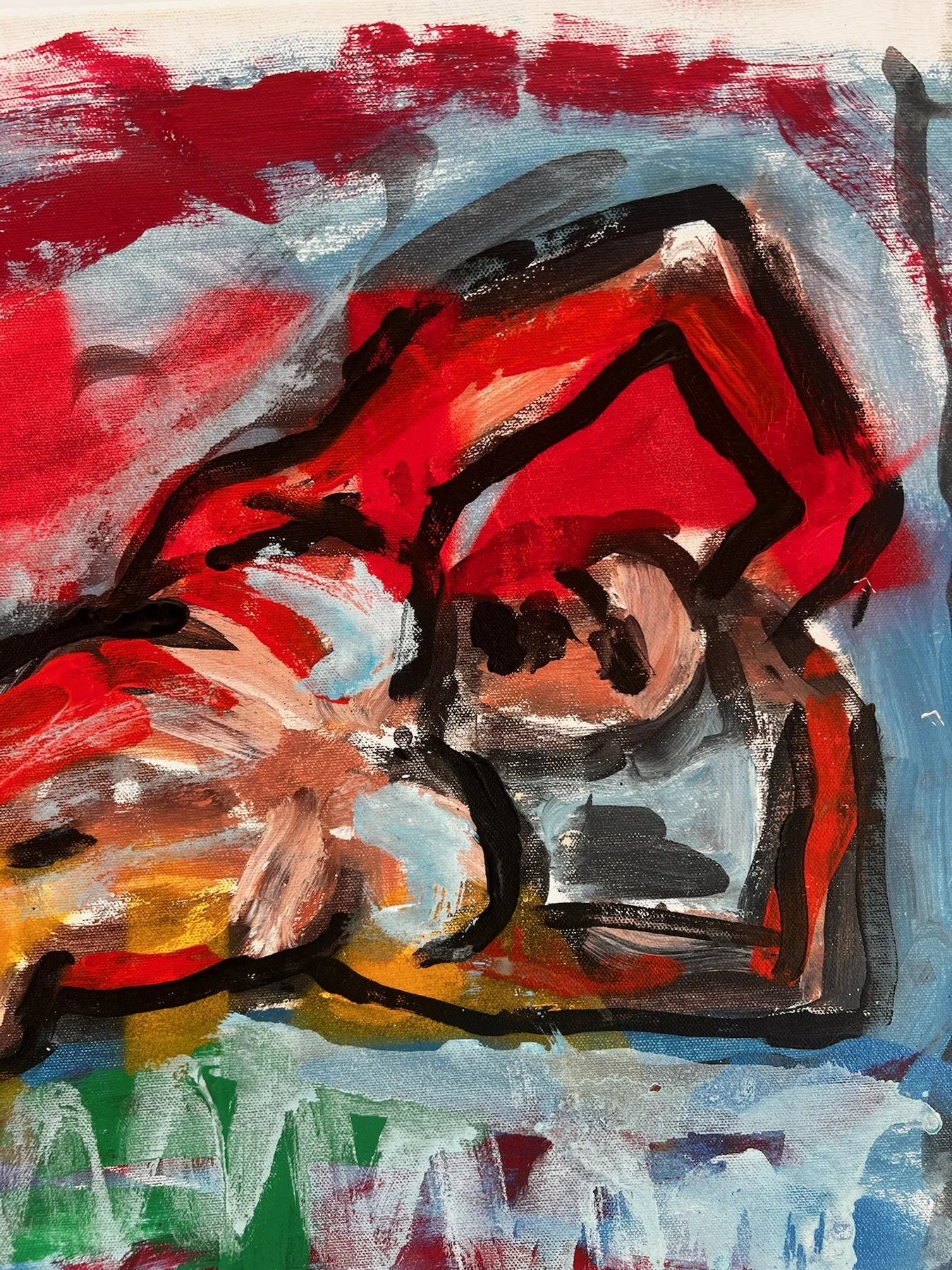 Peter Klashorst, Men, mixed media on canvas, 50 × 70 cm — photo 2