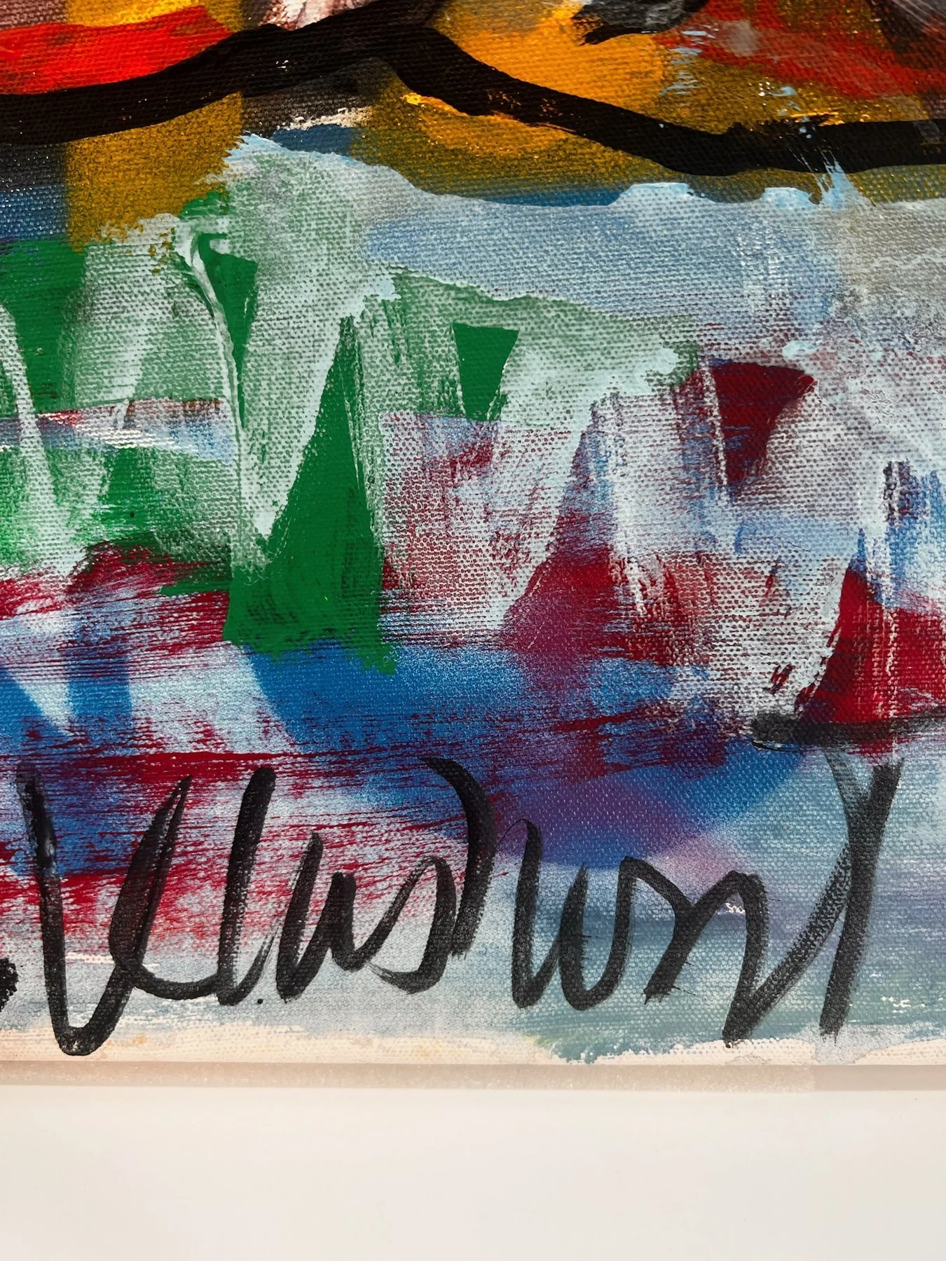 Peter Klashorst, Men, mixed media on canvas, 50 × 70 cm — photo 4