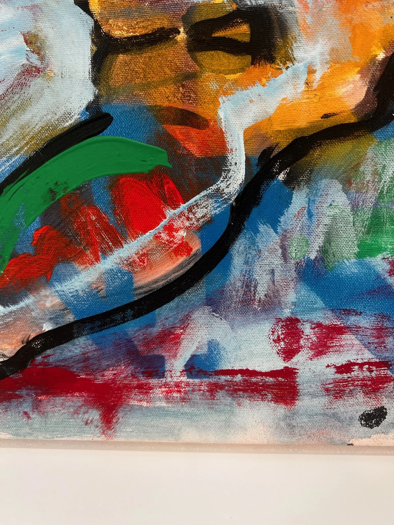 Peter Klashorst, Men, mixed media on canvas, 50 × 70 cm — photo 5