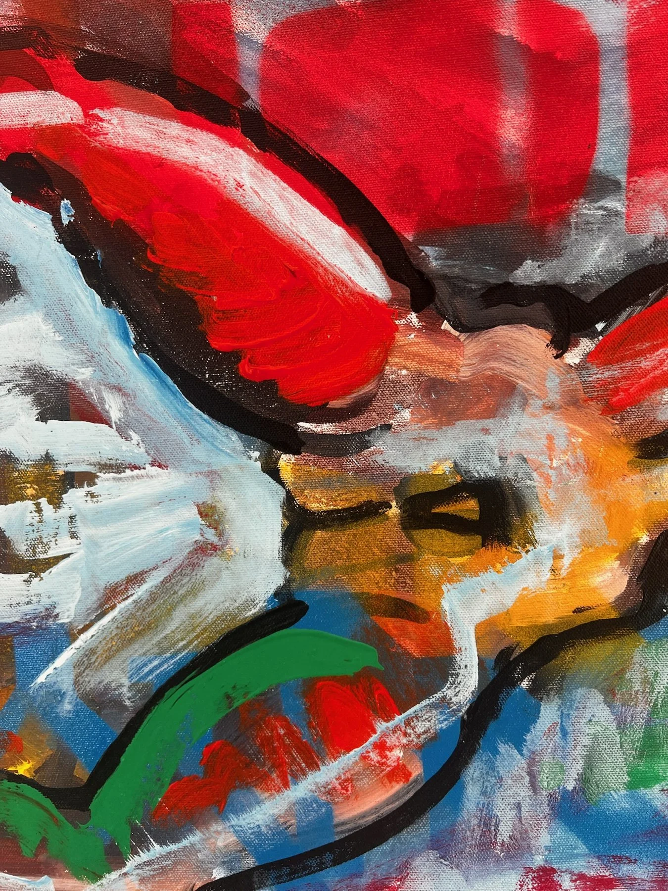 Peter Klashorst, Men, mixed media on canvas, 50 × 70 cm — photo 6