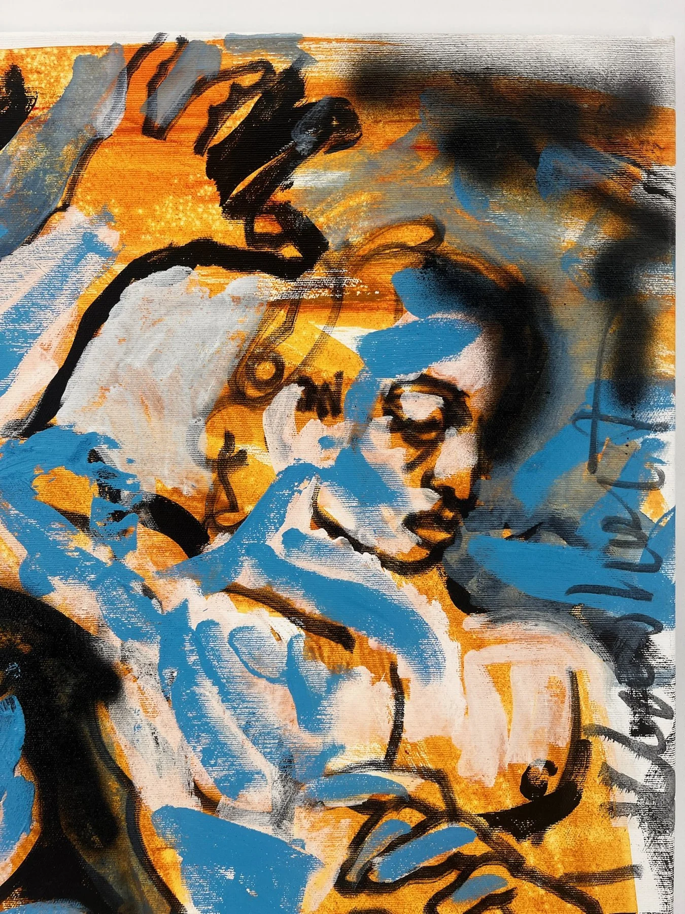 Peter Klashorst, Boys, mixed media on canvas, 65 × 50 cm — photo 4