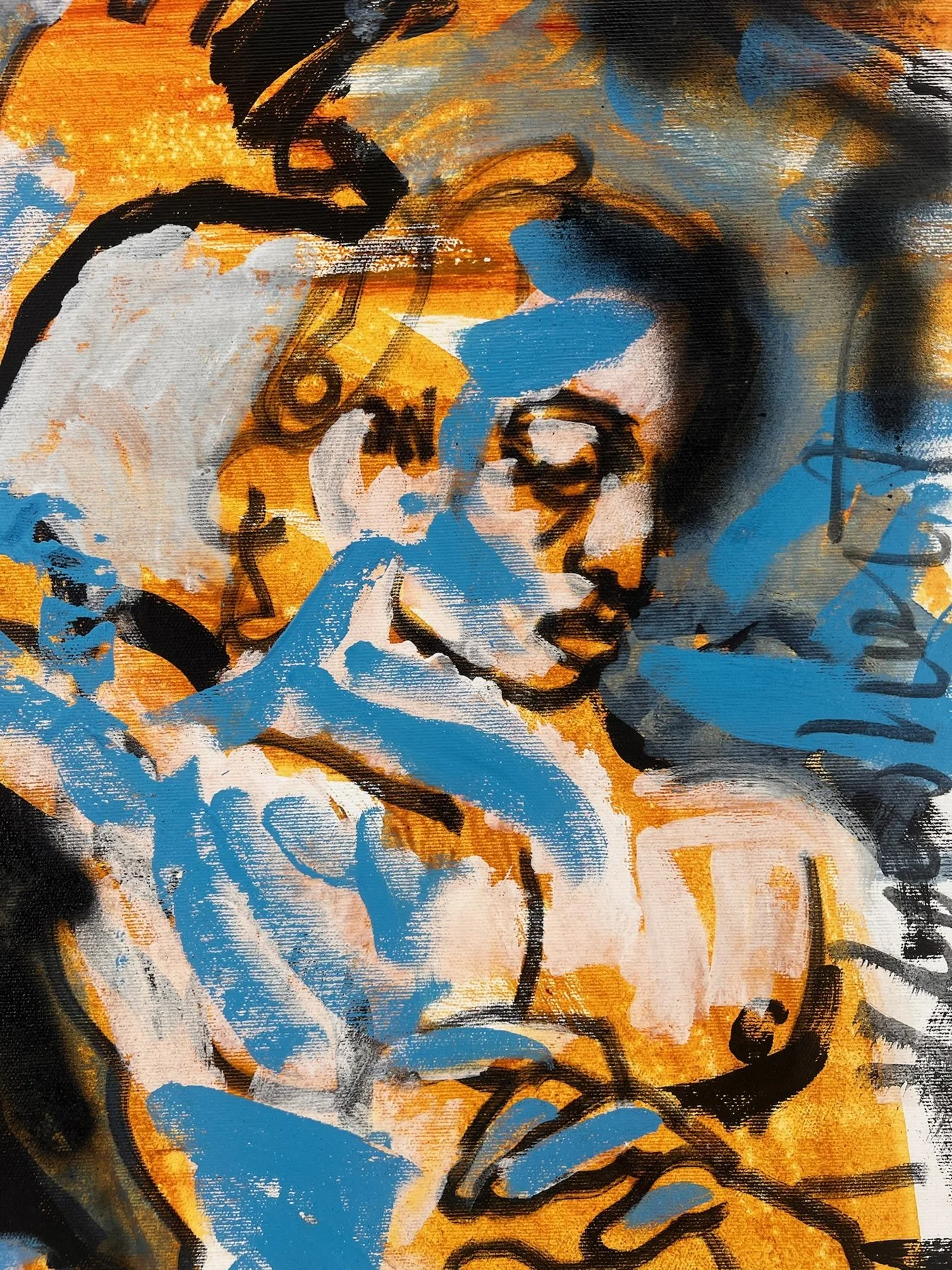 Peter Klashorst, Boys, mixed media on canvas, 65 × 50 cm — photo 8