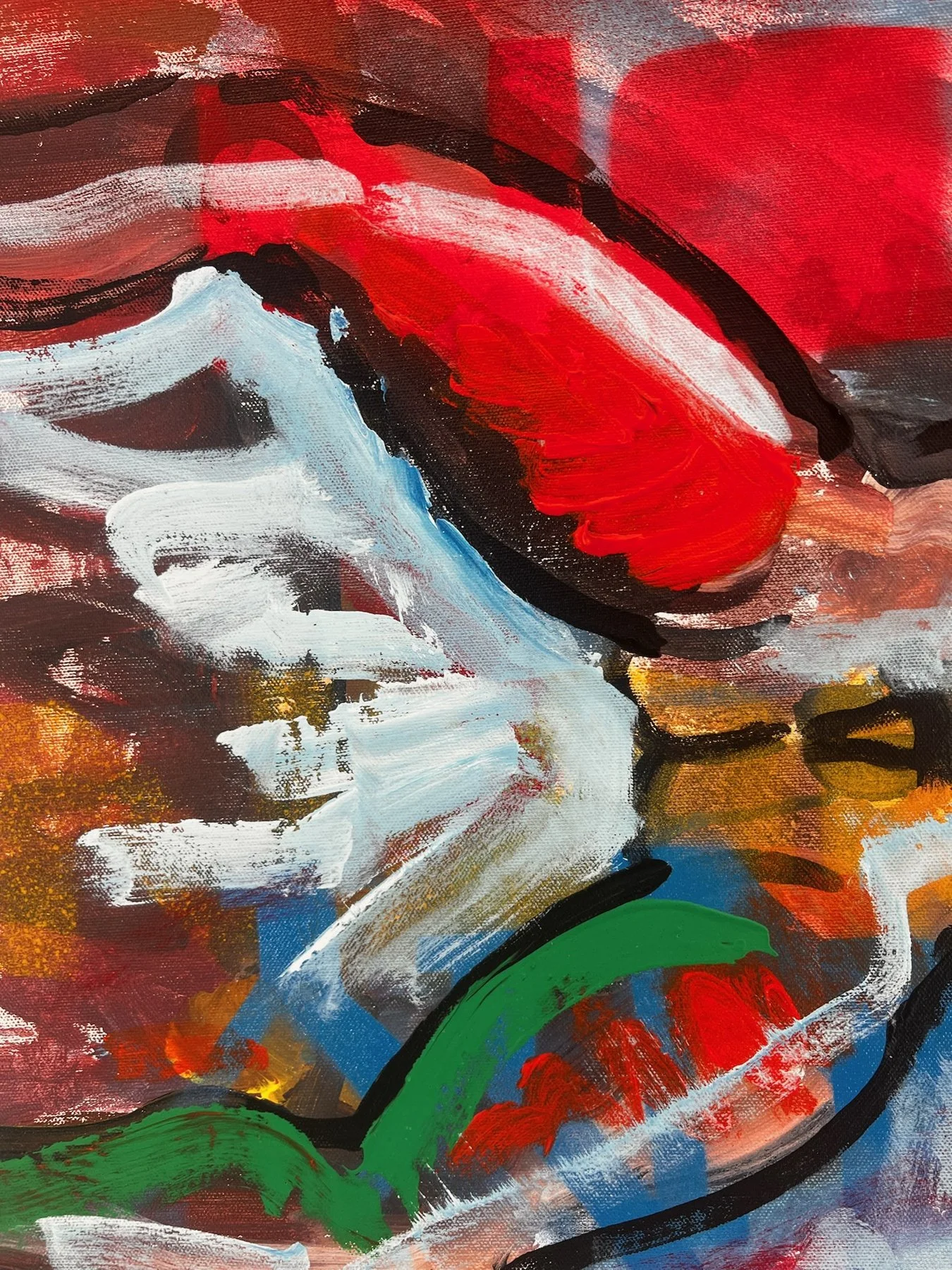 Peter Klashorst, Men, mixed media on canvas, 50 × 70 cm — photo 7