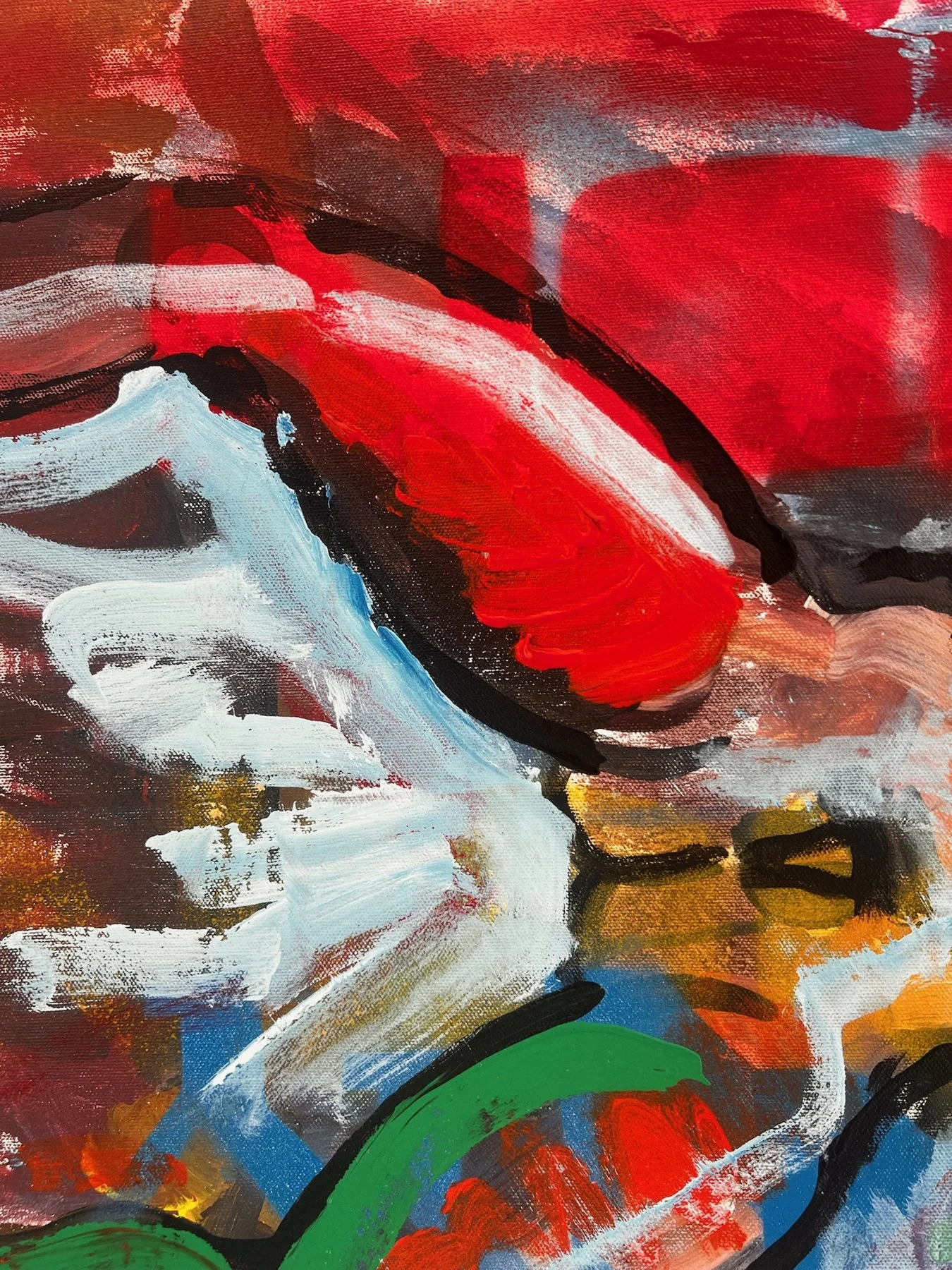 Peter Klashorst, Men, mixed media on canvas, 50 × 70 cm — photo 9