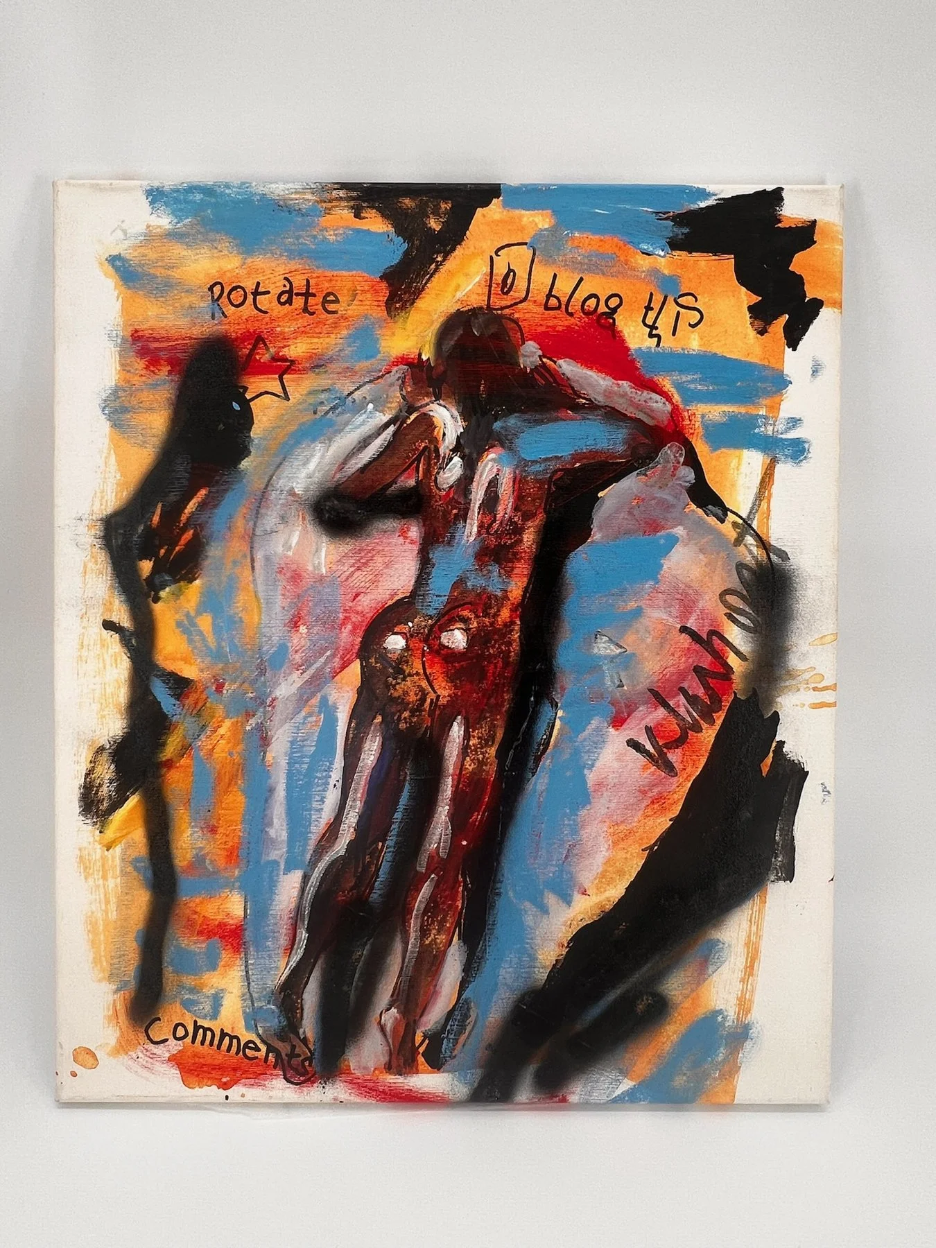 Peter Klashorst, Blog It, mixed media on canvas, 65 × 55 cm — photo 1