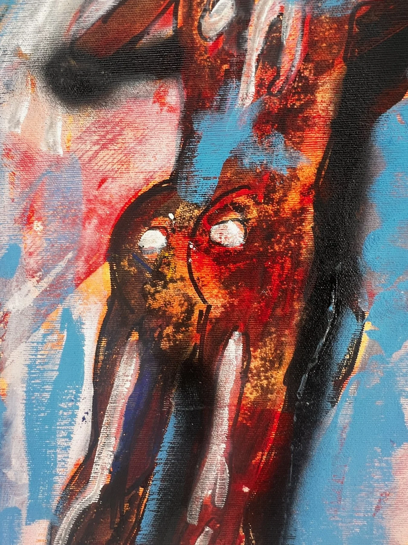 Peter Klashorst, Blog It, mixed media on canvas, 65 × 55 cm — photo 12