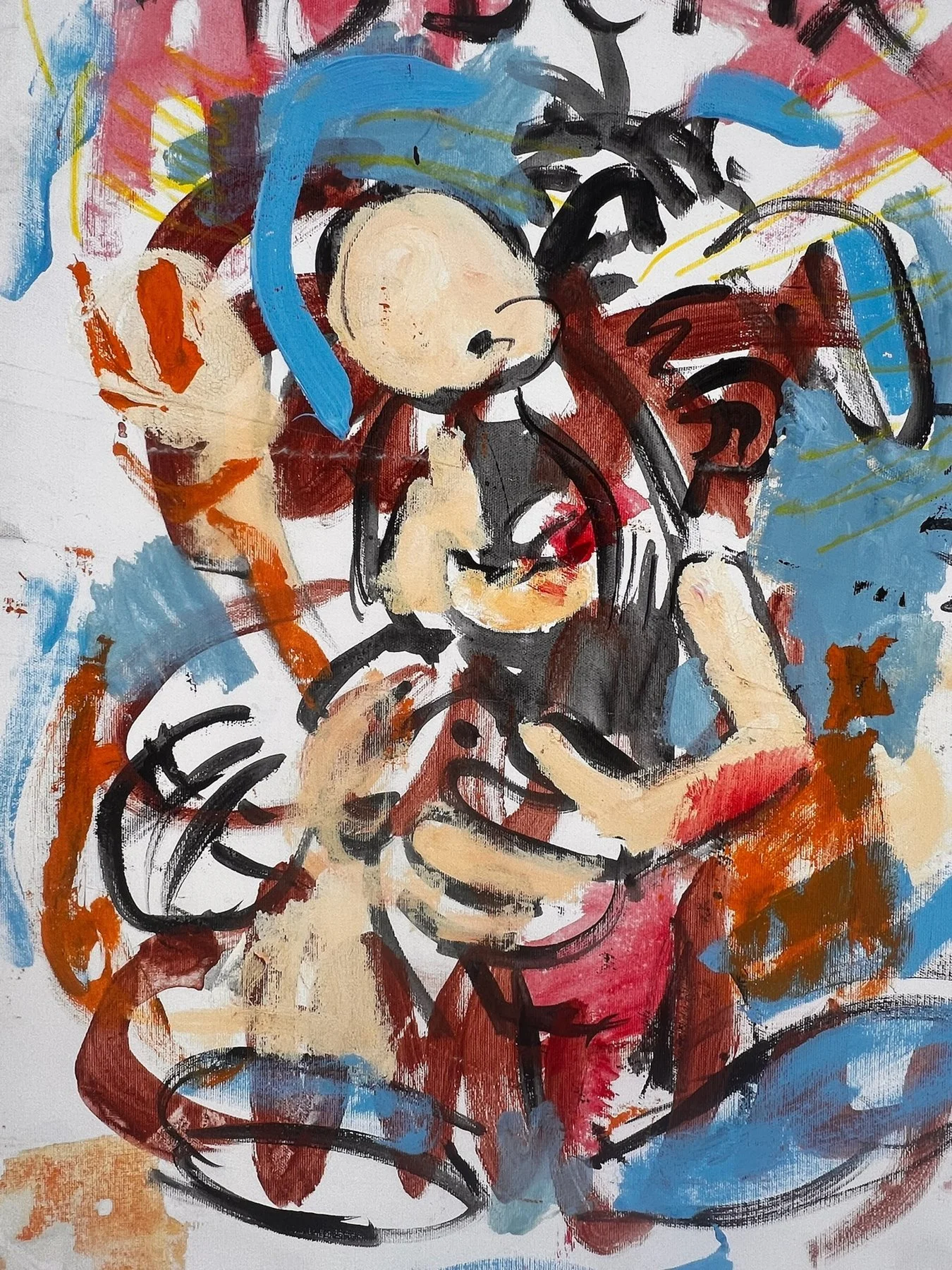 Peter Klashorst, Asterix, mixed media on canvas, 85 × 55 cm — photo 2
