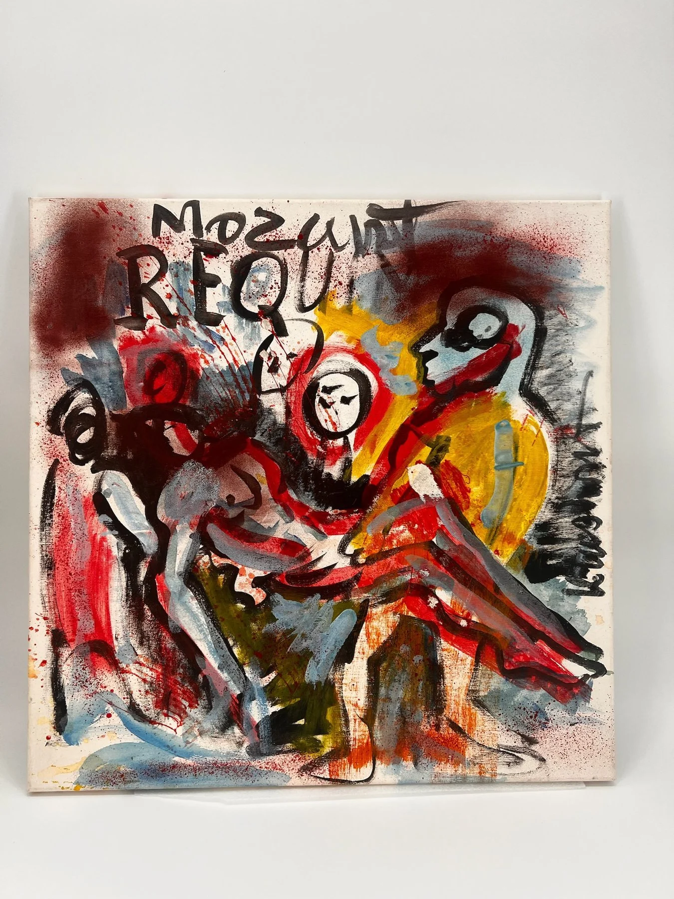 Peter Klashorst, Mozart Requiem, mixed media on canvas, 65 × 65 cm — photo 1