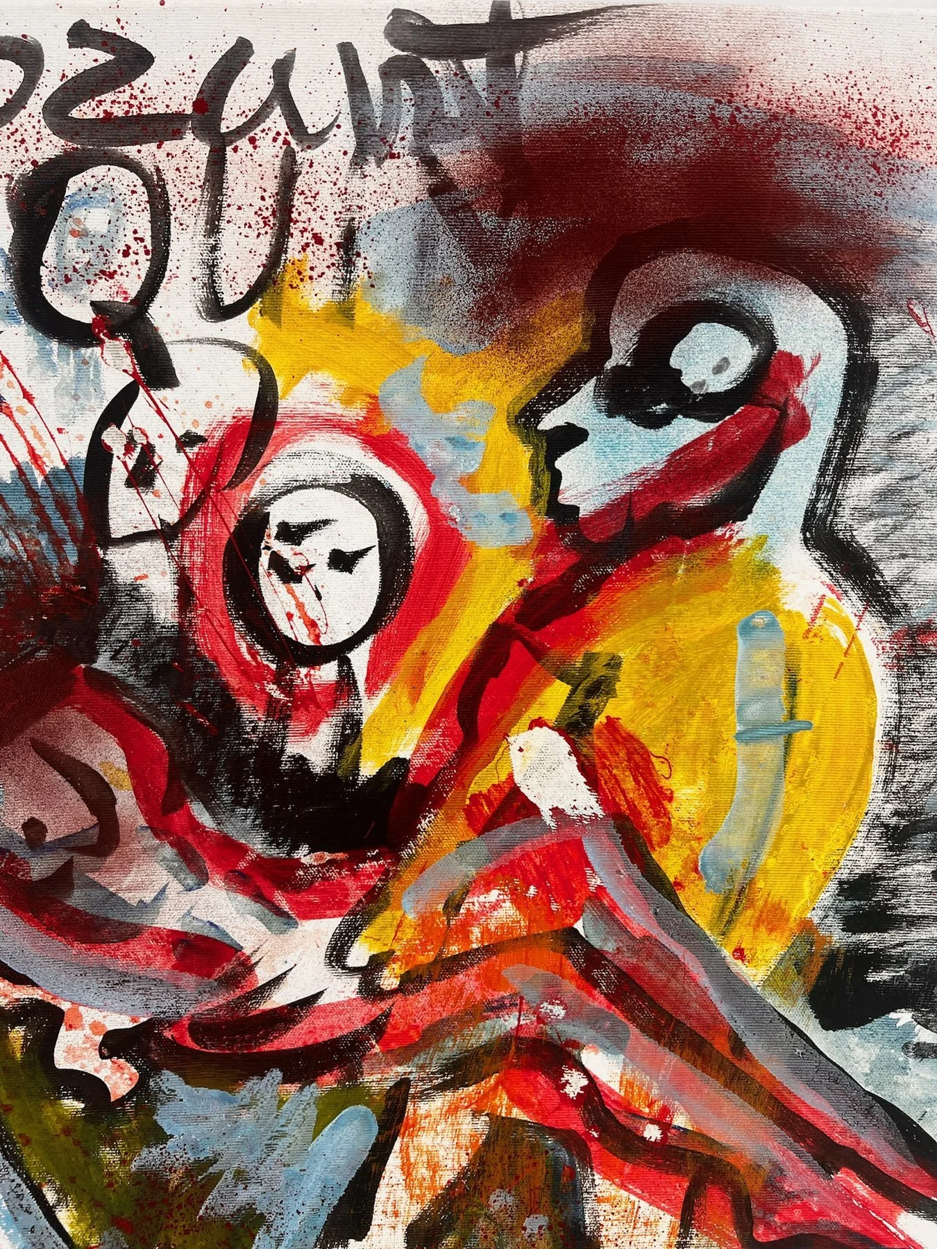 Peter Klashorst, Mozart Requiem, mixed media on canvas, 65 × 65 cm — photo 3