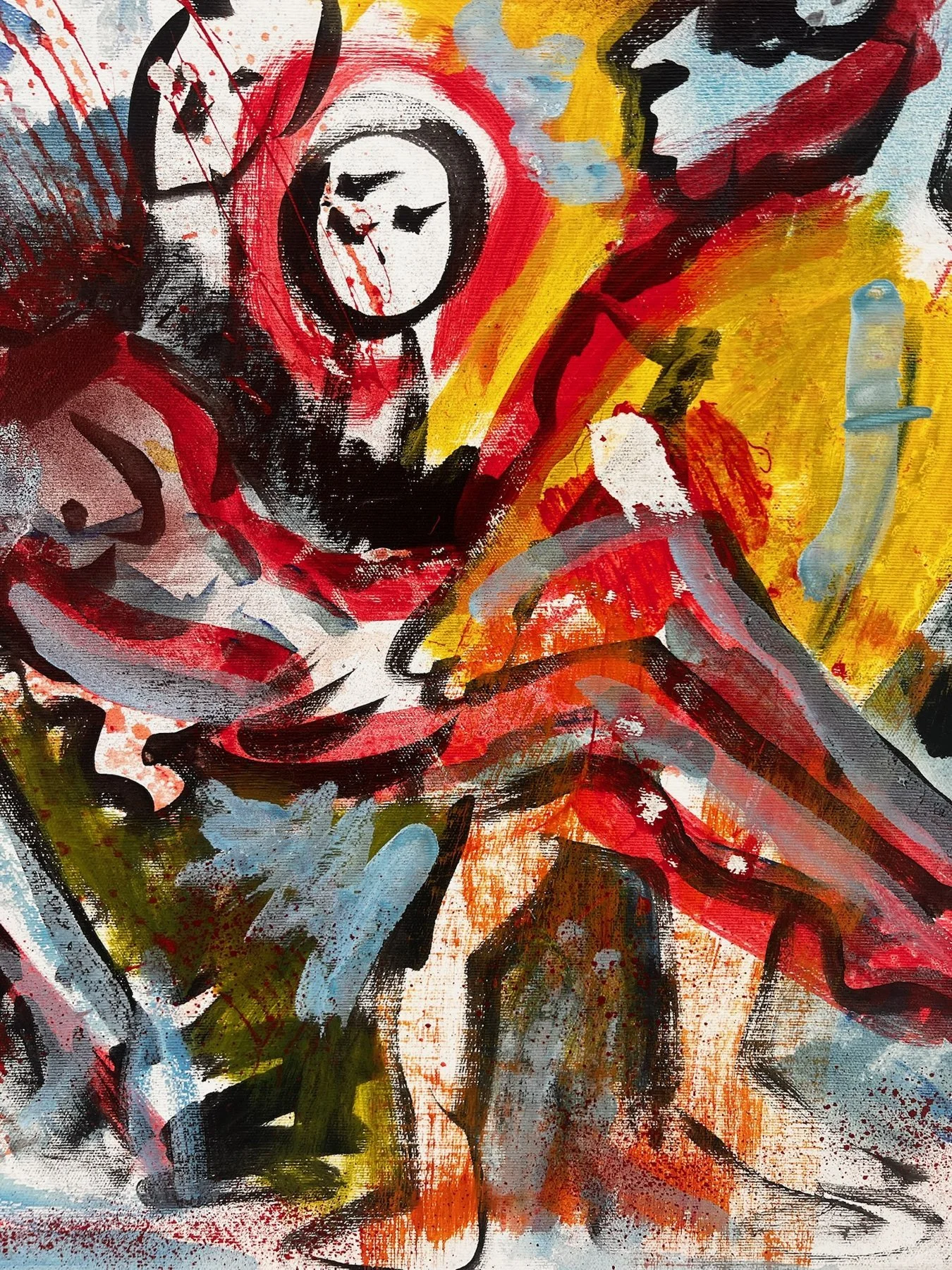 Peter Klashorst, Mozart Requiem, mixed media on canvas, 65 × 65 cm — photo 4