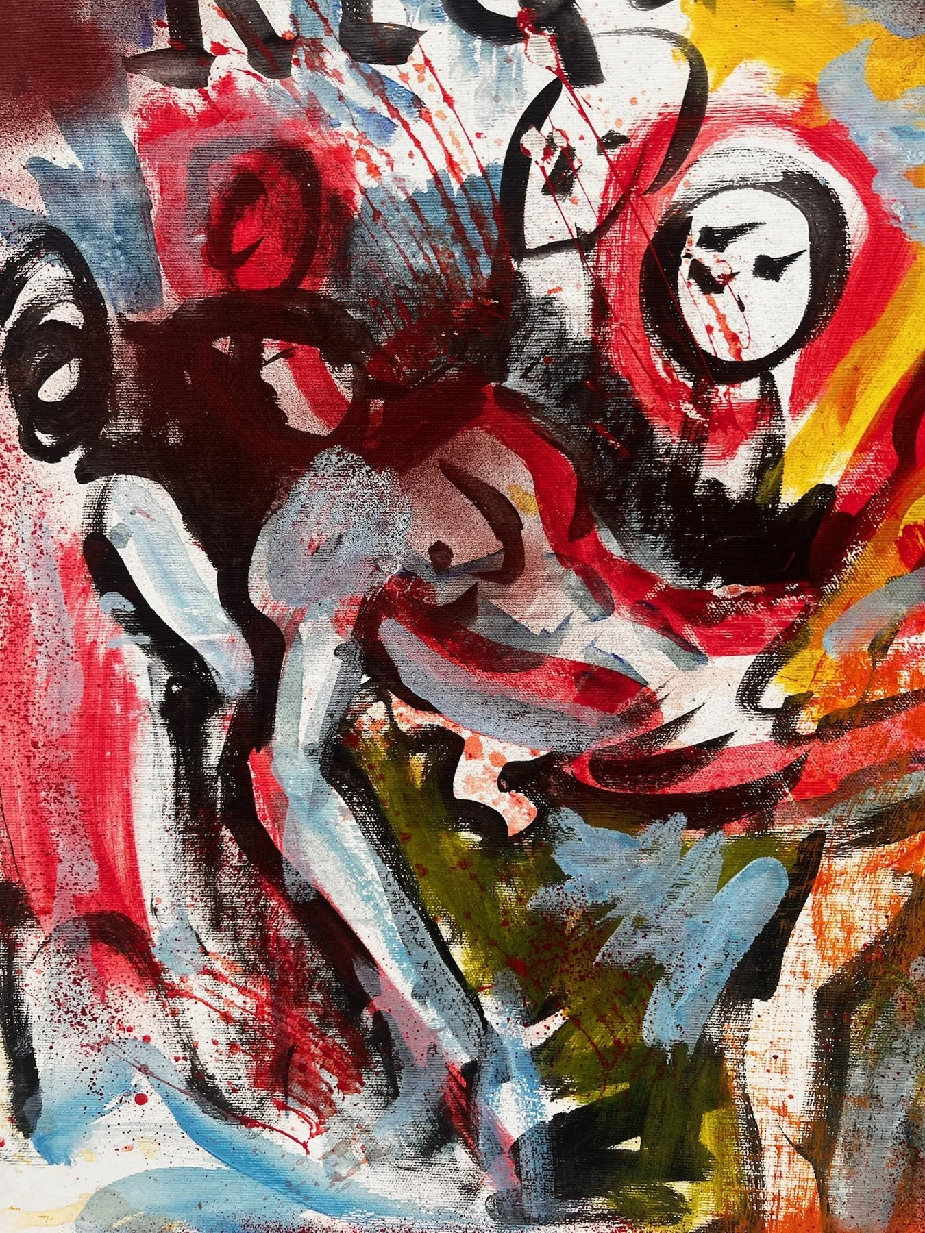 Peter Klashorst, Mozart Requiem, mixed media on canvas, 65 × 65 cm — photo 5