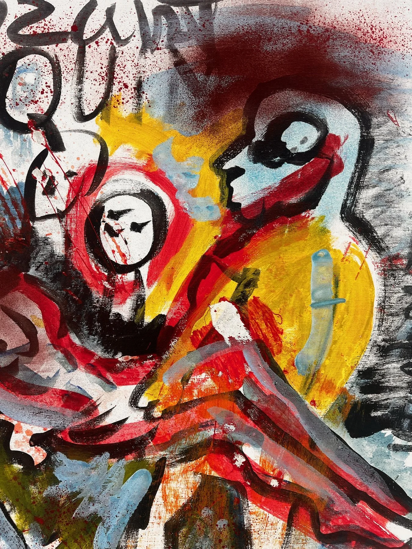 Peter Klashorst, Mozart Requiem, mixed media on canvas, 65 × 65 cm — photo 7