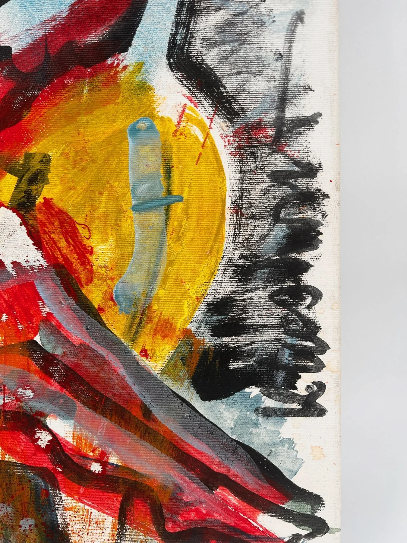 Peter Klashorst, Mozart Requiem, mixed media on canvas, 65 × 65 cm — photo 9