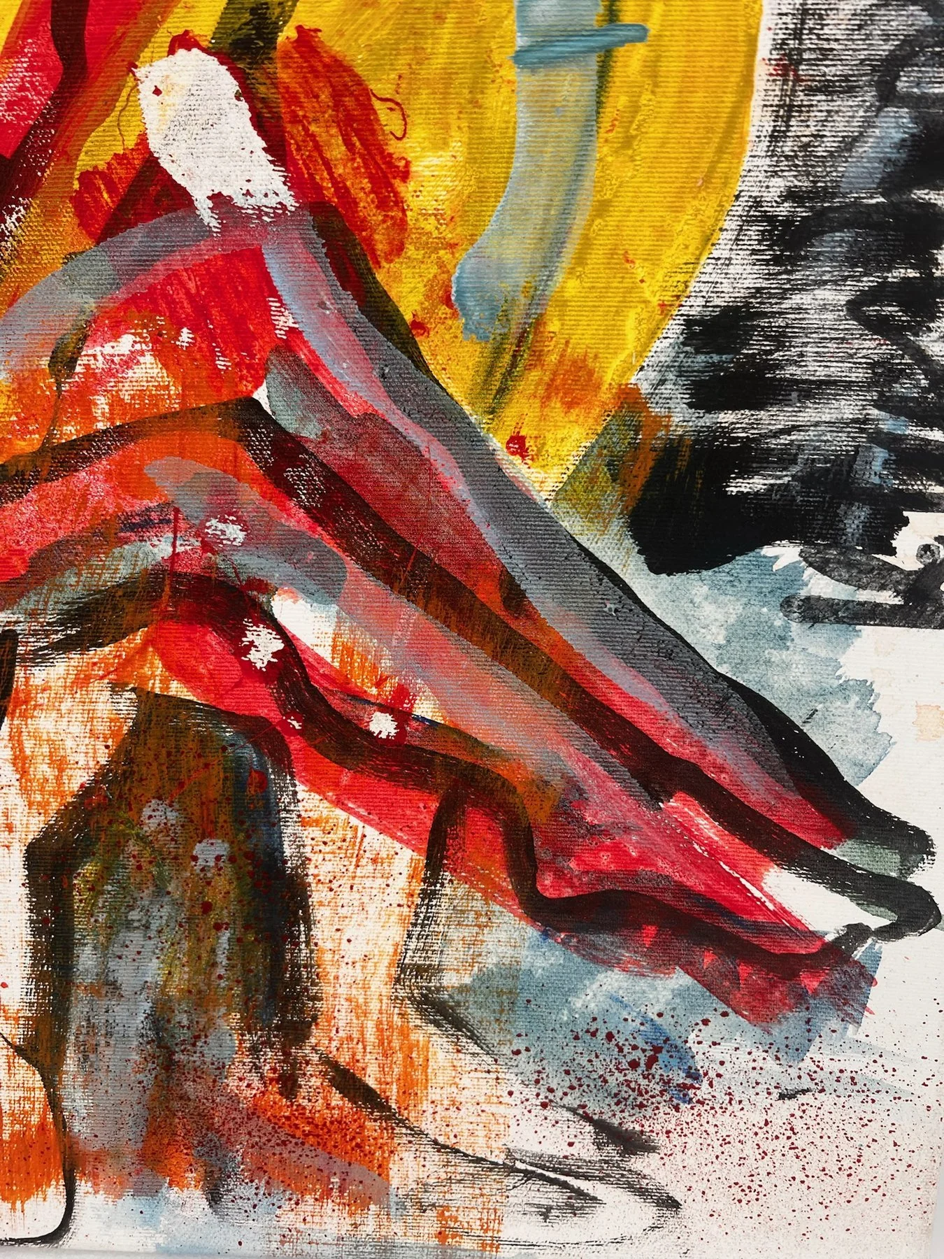 Peter Klashorst, Mozart Requiem, mixed media on canvas, 65 × 65 cm — photo 10